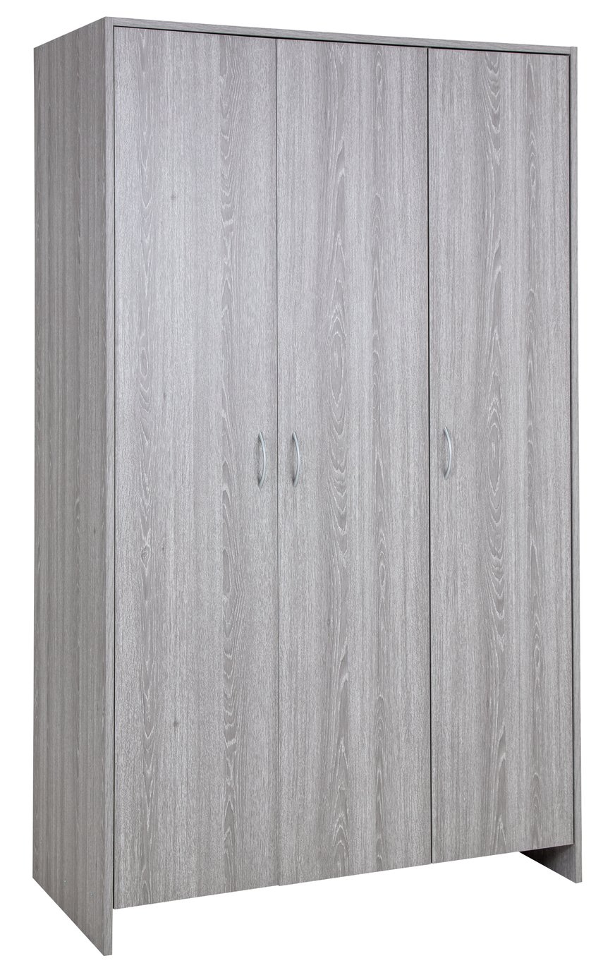 Argos Home Seville 3 Door Wardrobe - Grey Oak Effect
