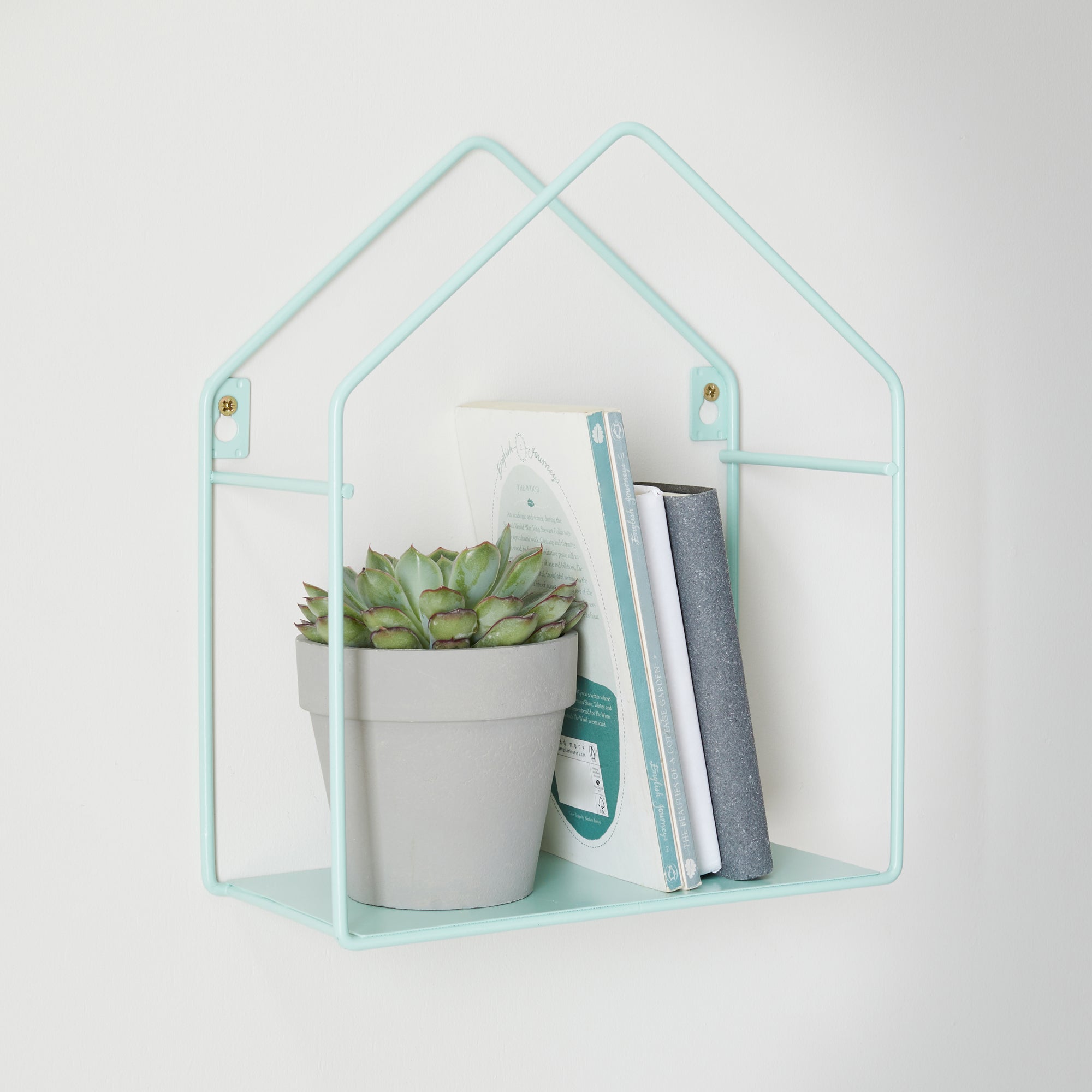 Aqua House Shelf Blue