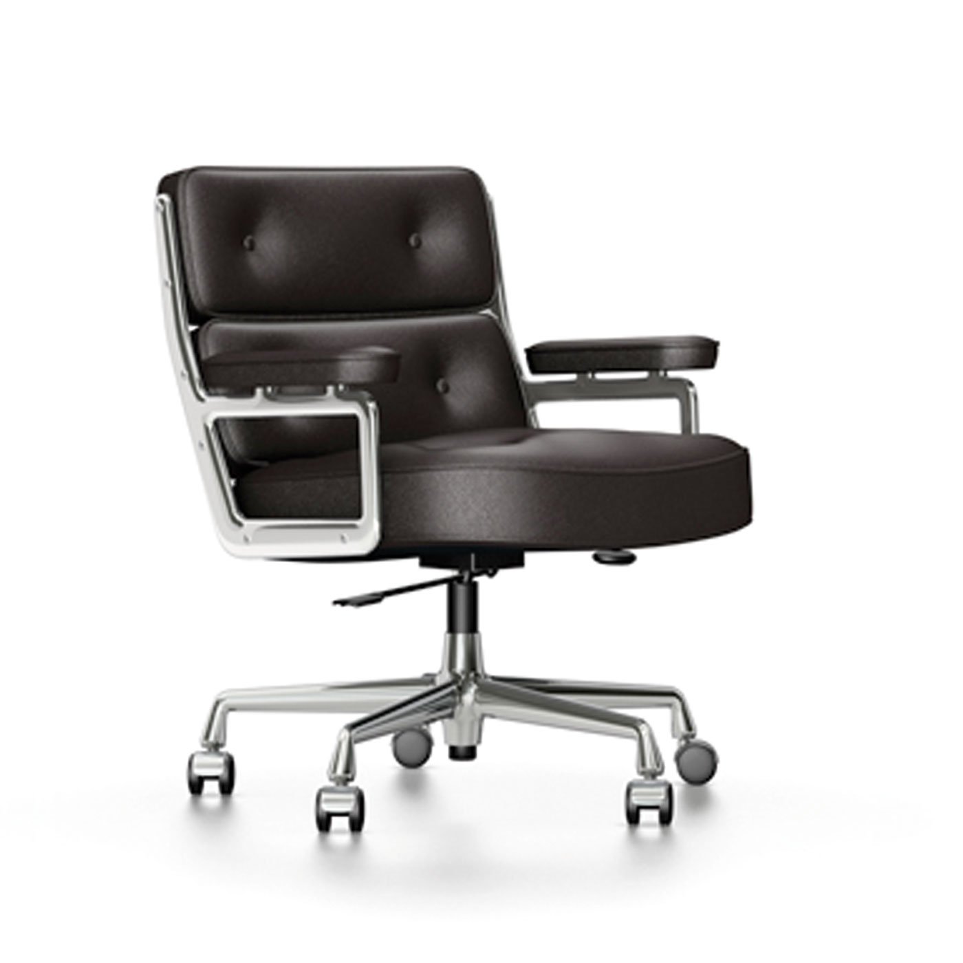 Vitra Eames Lobby Chair Es104 Chocolate Leather