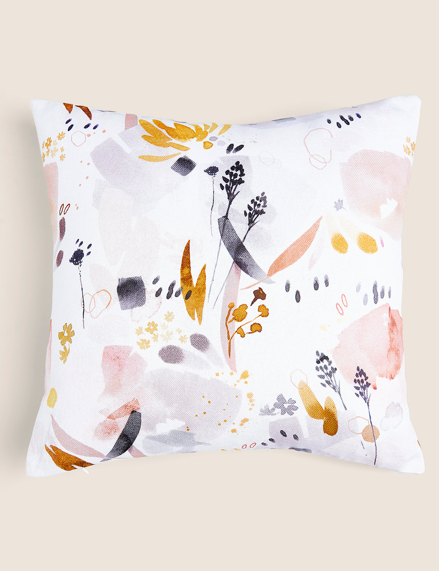 M&S Madeline Cotton Medium Cushion Cover