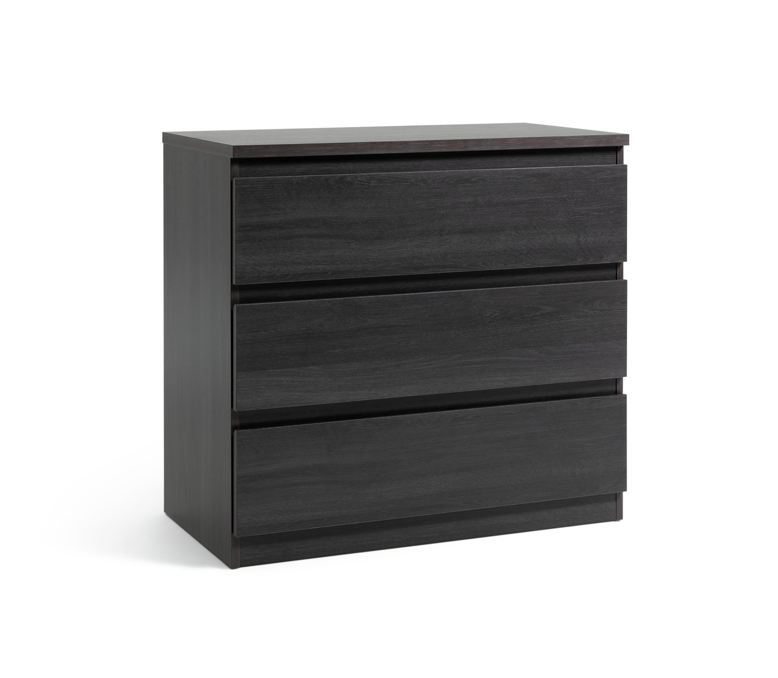 Habitat Jenson 3 Drawer Chest - Black Oak Effect