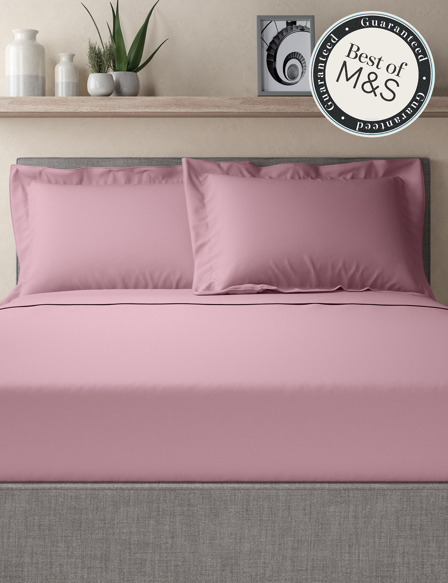 M&S Egyptian Cotton 230 Thread Count Oxford Pillowcase