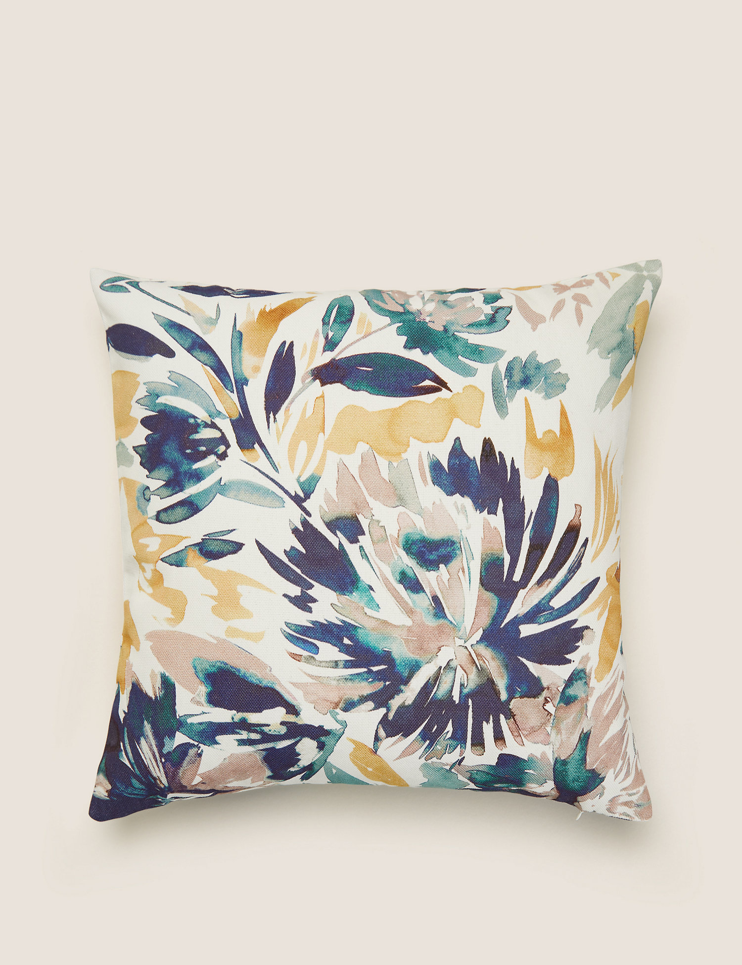 M&S Pure Cotton Floral Cushion Cover