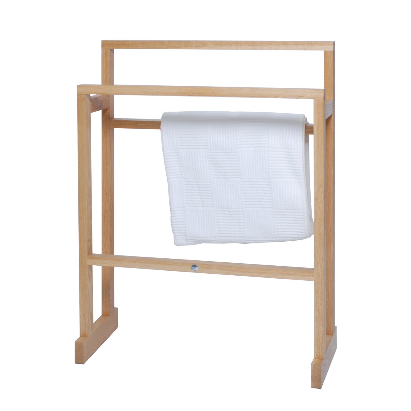 Wireworks Freestanding Towel Rail Natural Oak Medium