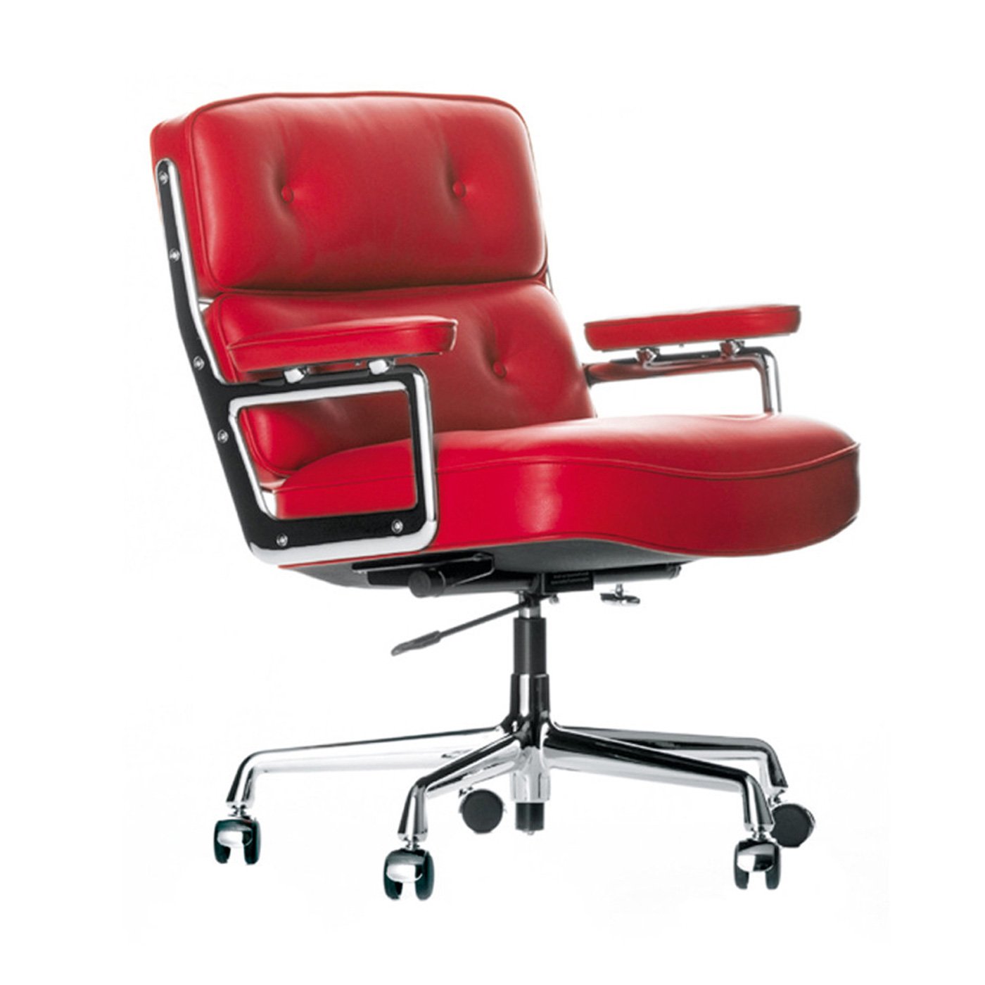 Vitra Eames Lobby Chair Es104 Red Leather