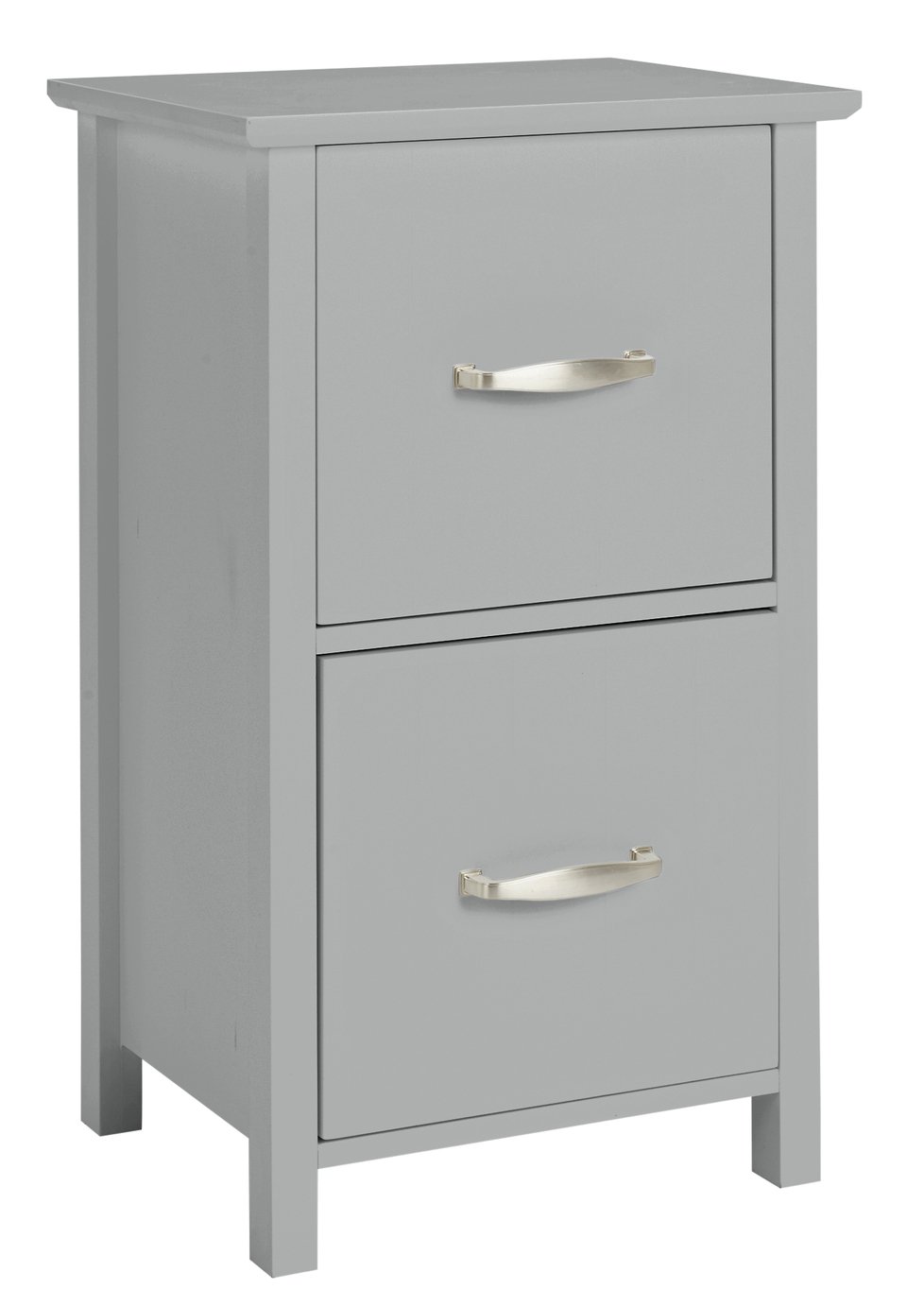 Argos Home Tongue & Groove 2 Drawer Unit - Grey