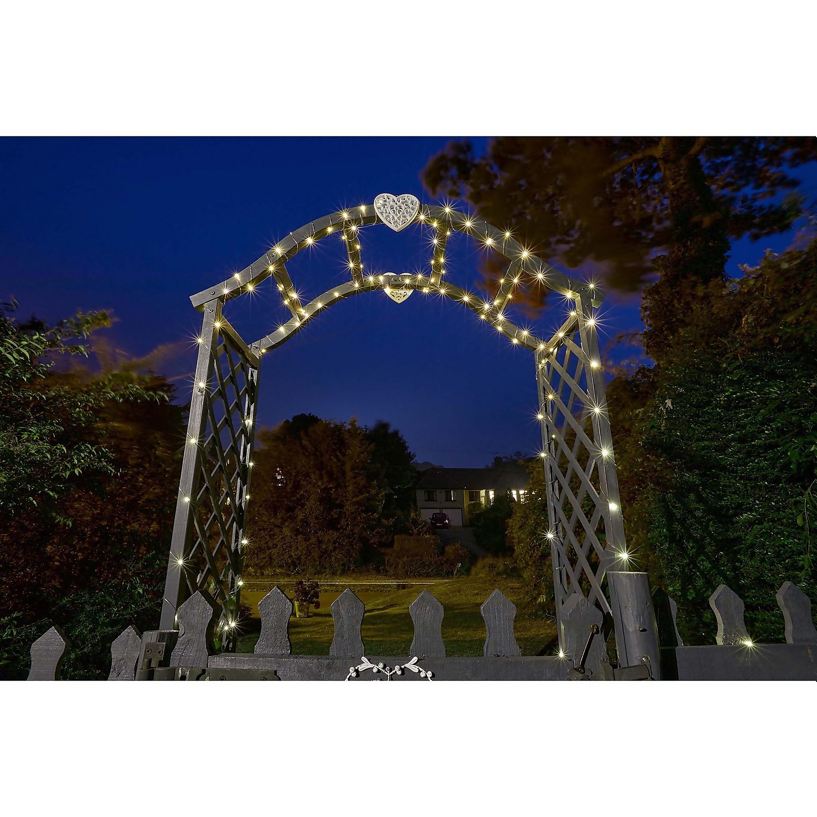 Solar Company 200 Warm White Copper Wire Outdoor String Lights