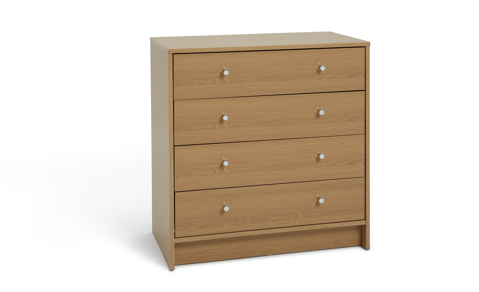Argos Home Malibu 4 Drawer Wide Chest - Oak Effect