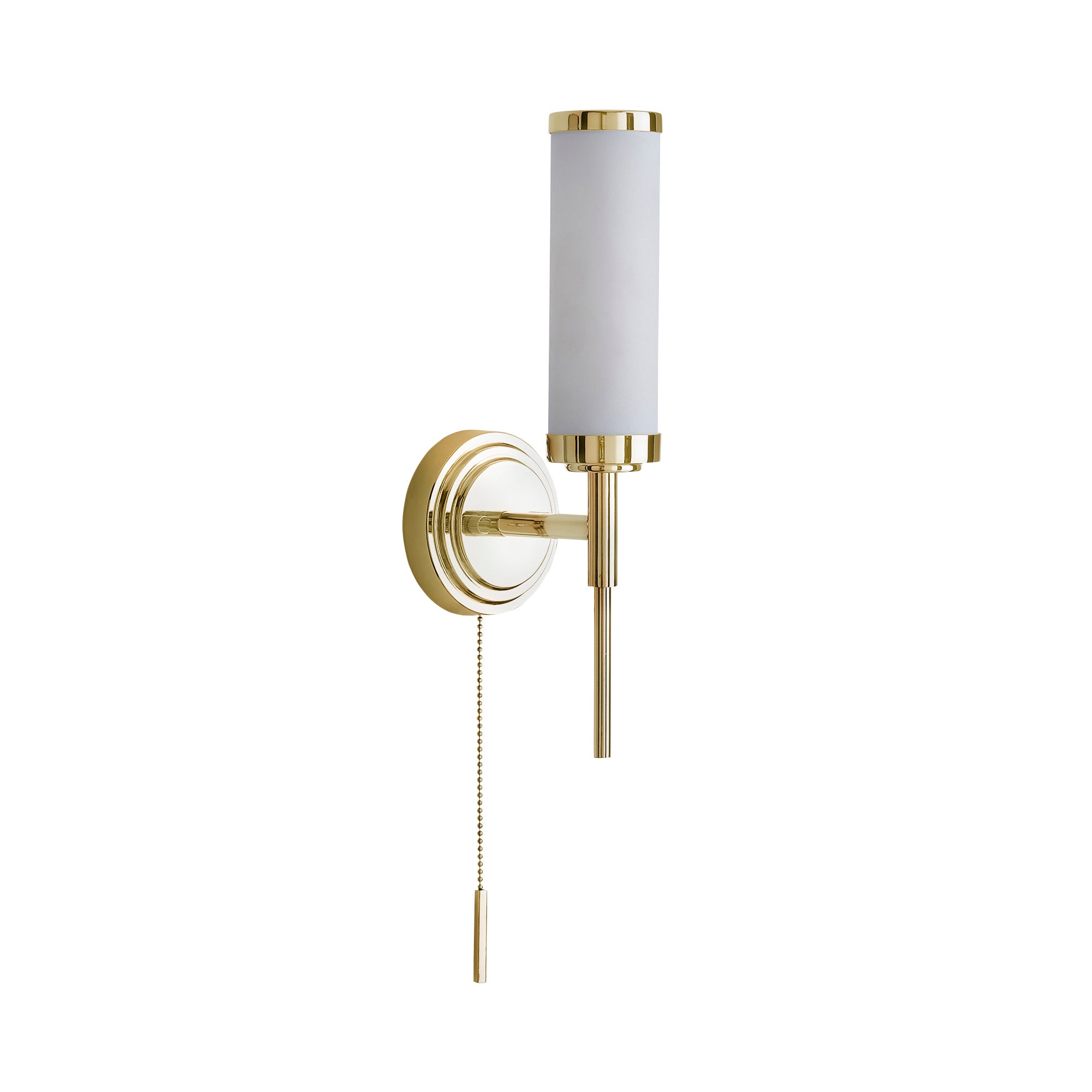 Dorma Harring Bathroom Wall Light Brass