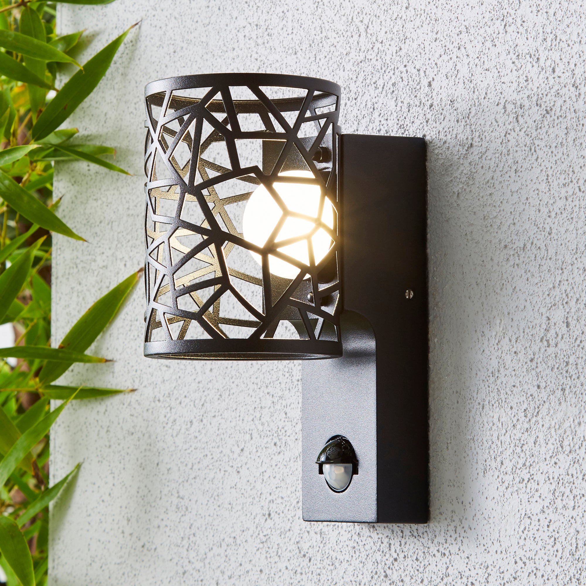 Pandora Black Outdoor Wall Light Black