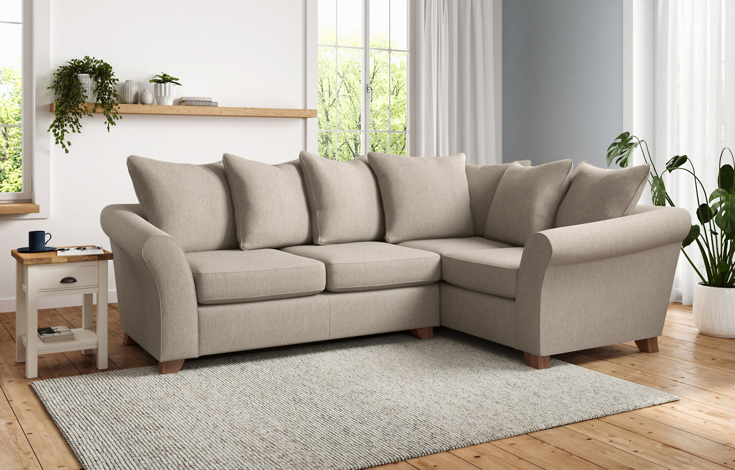 M&S Abbey Scatterback Corner Sofa (Right-Hand)