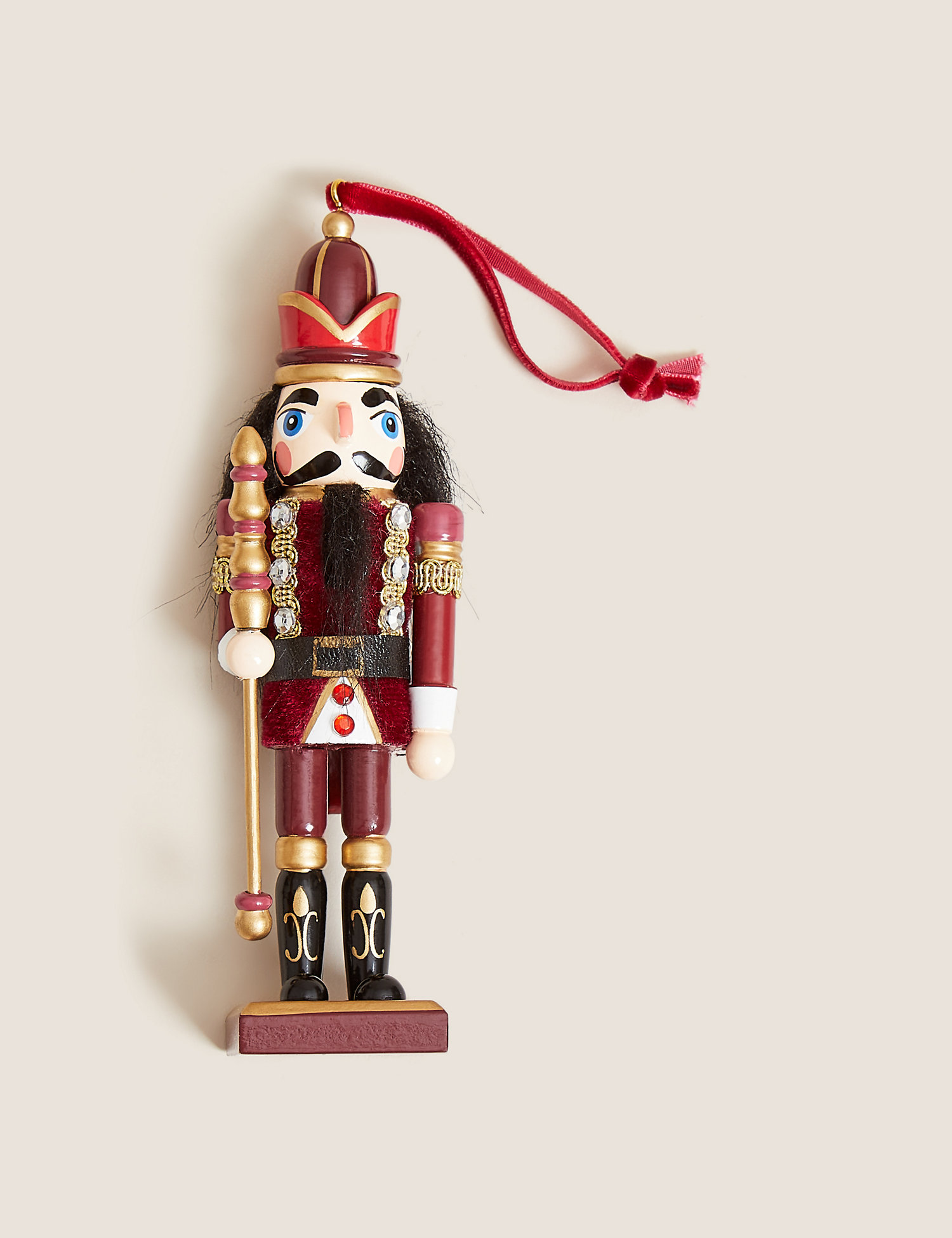 M&S Luxury Hanging Nutcracker Decoration
