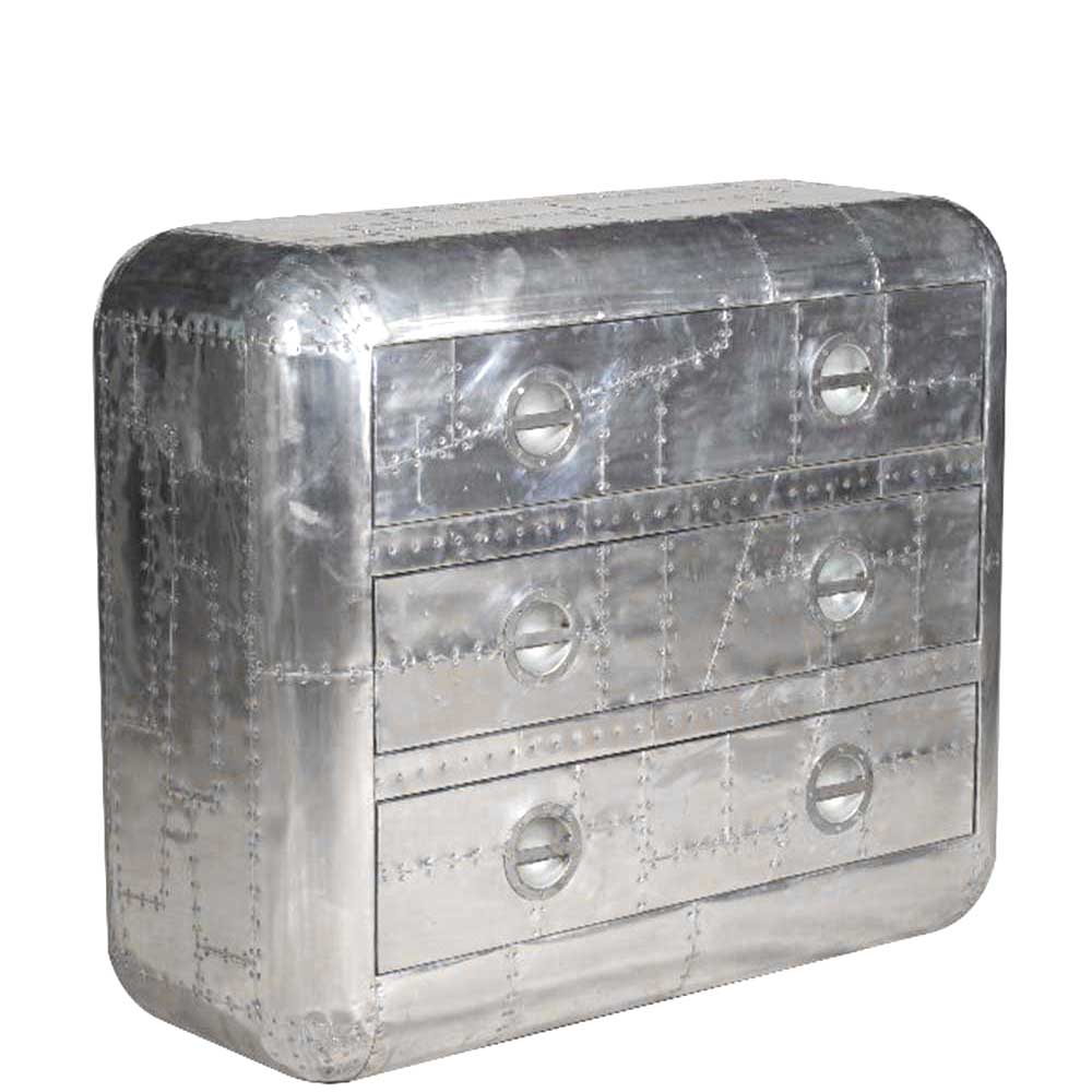 Timothy Oulton Aviator Blackhawk Large Chest, Spitfire