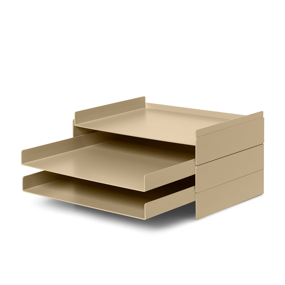 ferm LIVING Desk Organiser Double Stack Cashmere