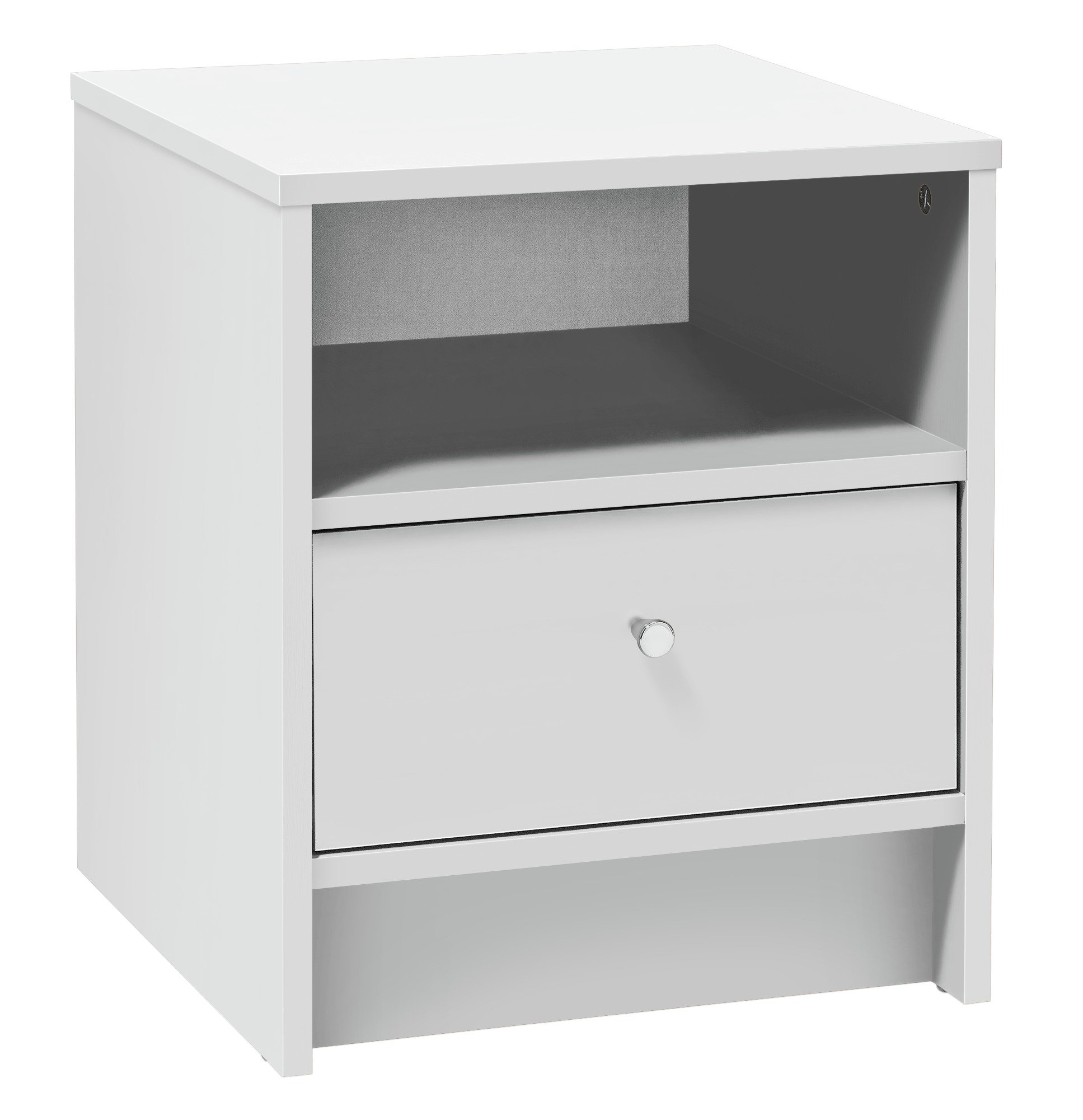 Argos Home Malibu 1 Drawer Bedside Table - White