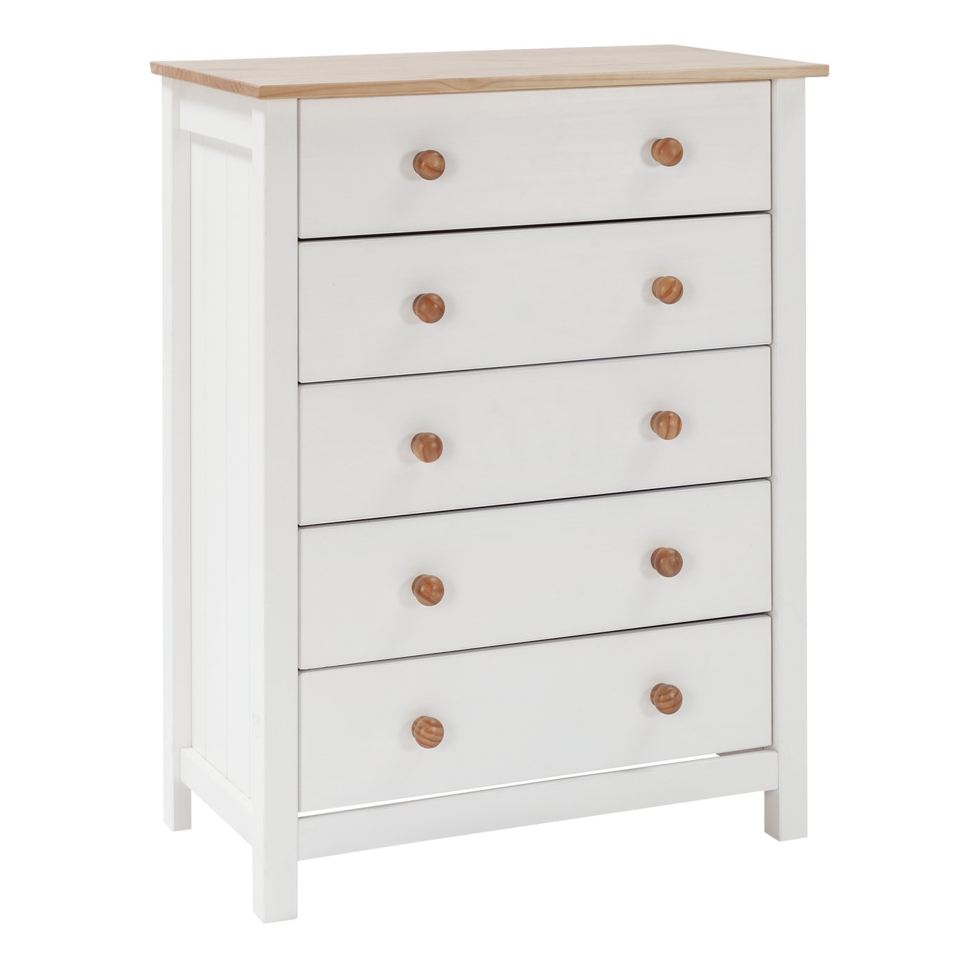 Argos Home Scandinavia 5 Drawer Chest - Two Tone