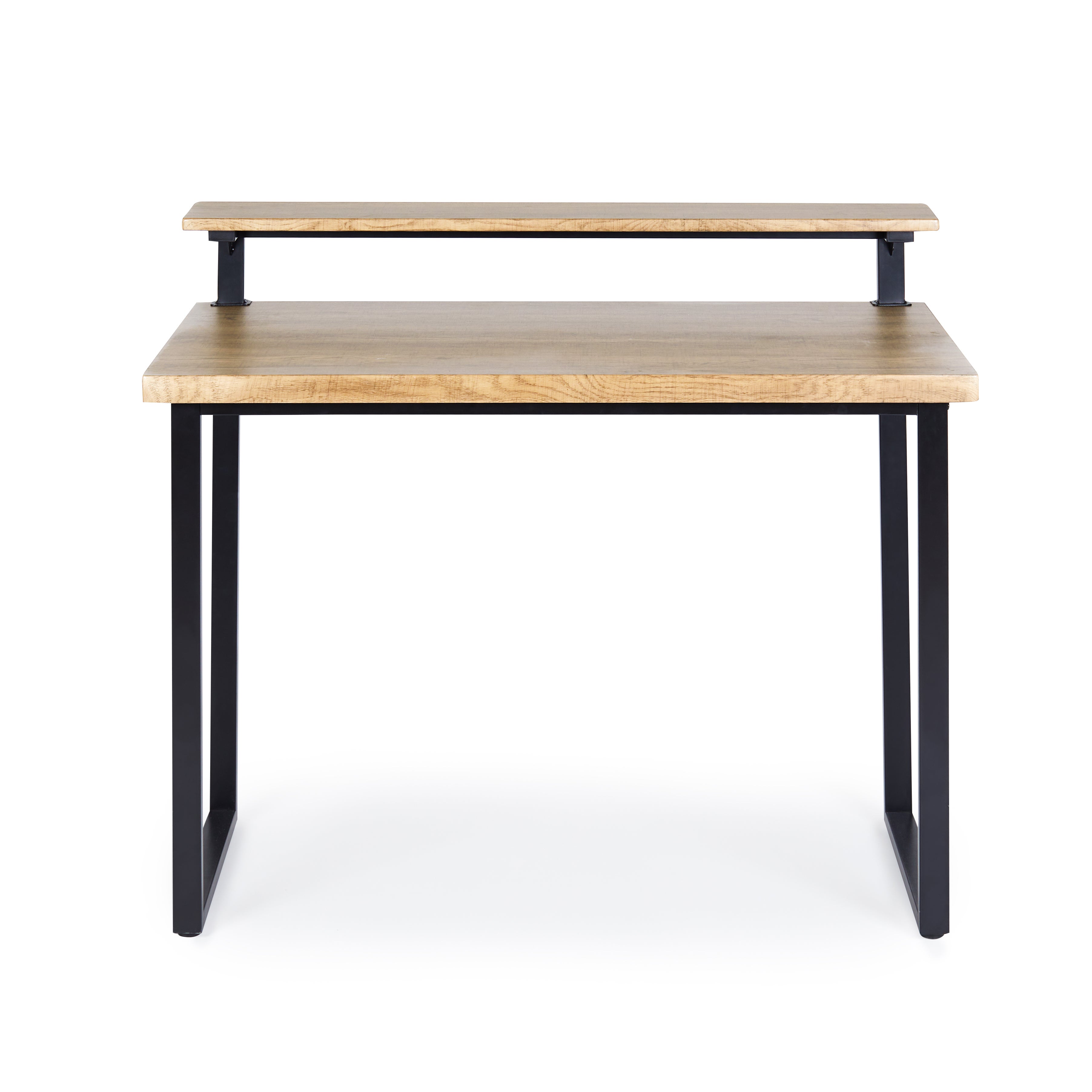 Freddie Oak Effect Step Up Shelf Desk Light Oak