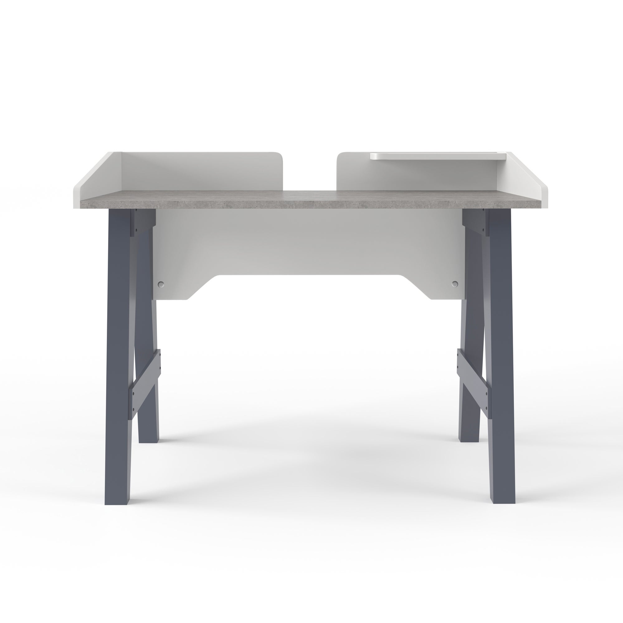 Truro Grey and Marble Effect Desk Grey