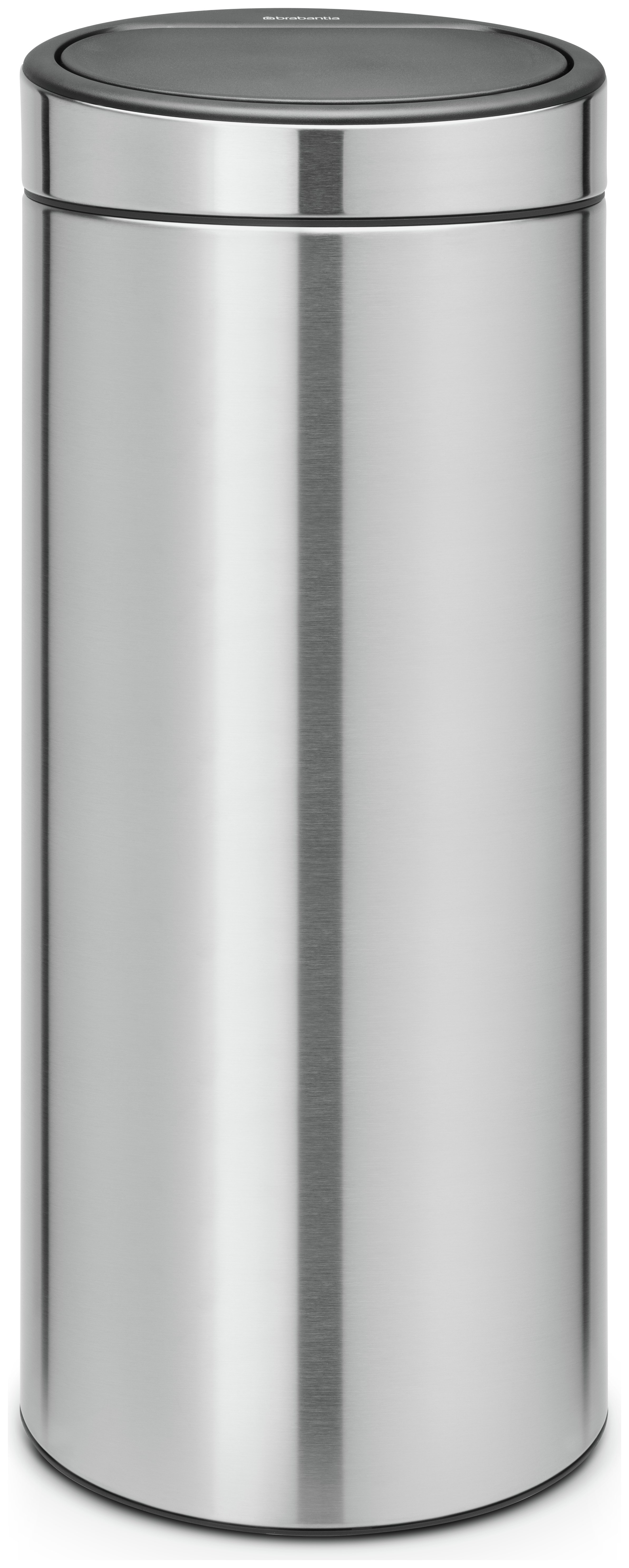 Brabantia 30 Litre Touch Top Bin - Matt Steel