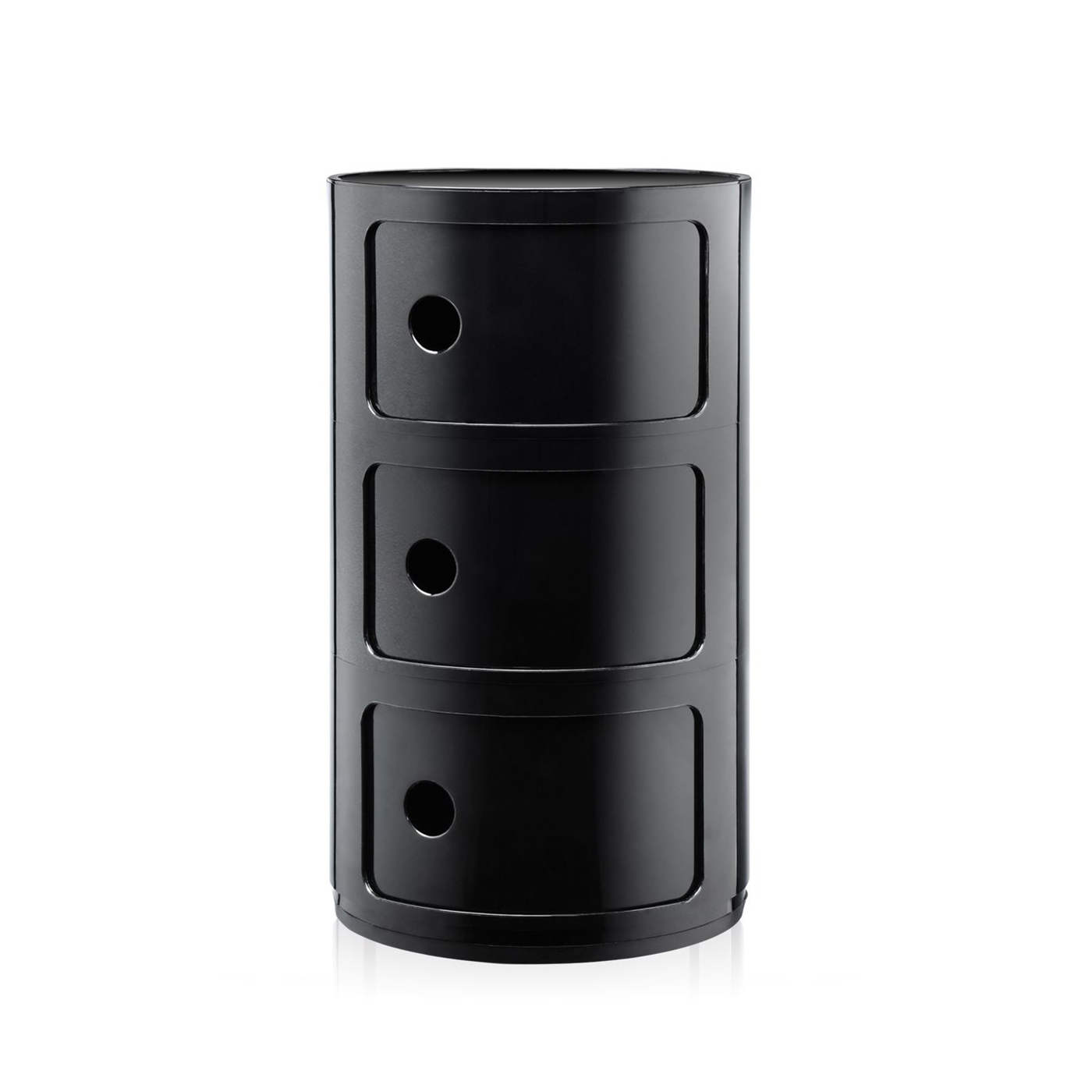 Kartell Componibili Cabinet 3 Element Black