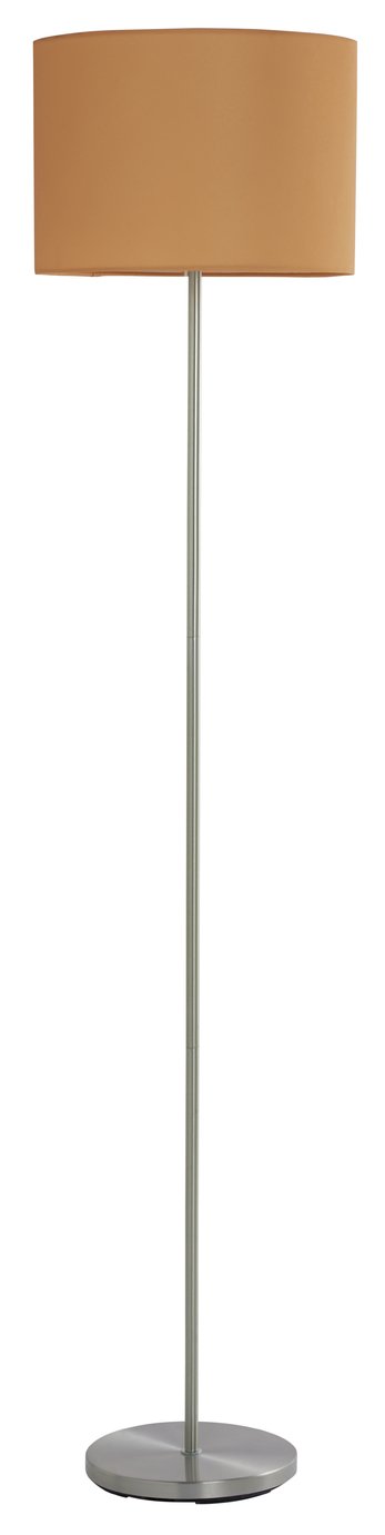 Habitat Satin Stick Floor Lamp - Mustard