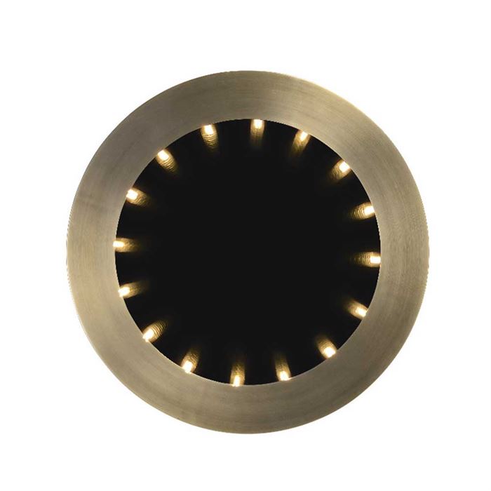 Timothy Oulton Inception Small Round Mirror, Flat Brass