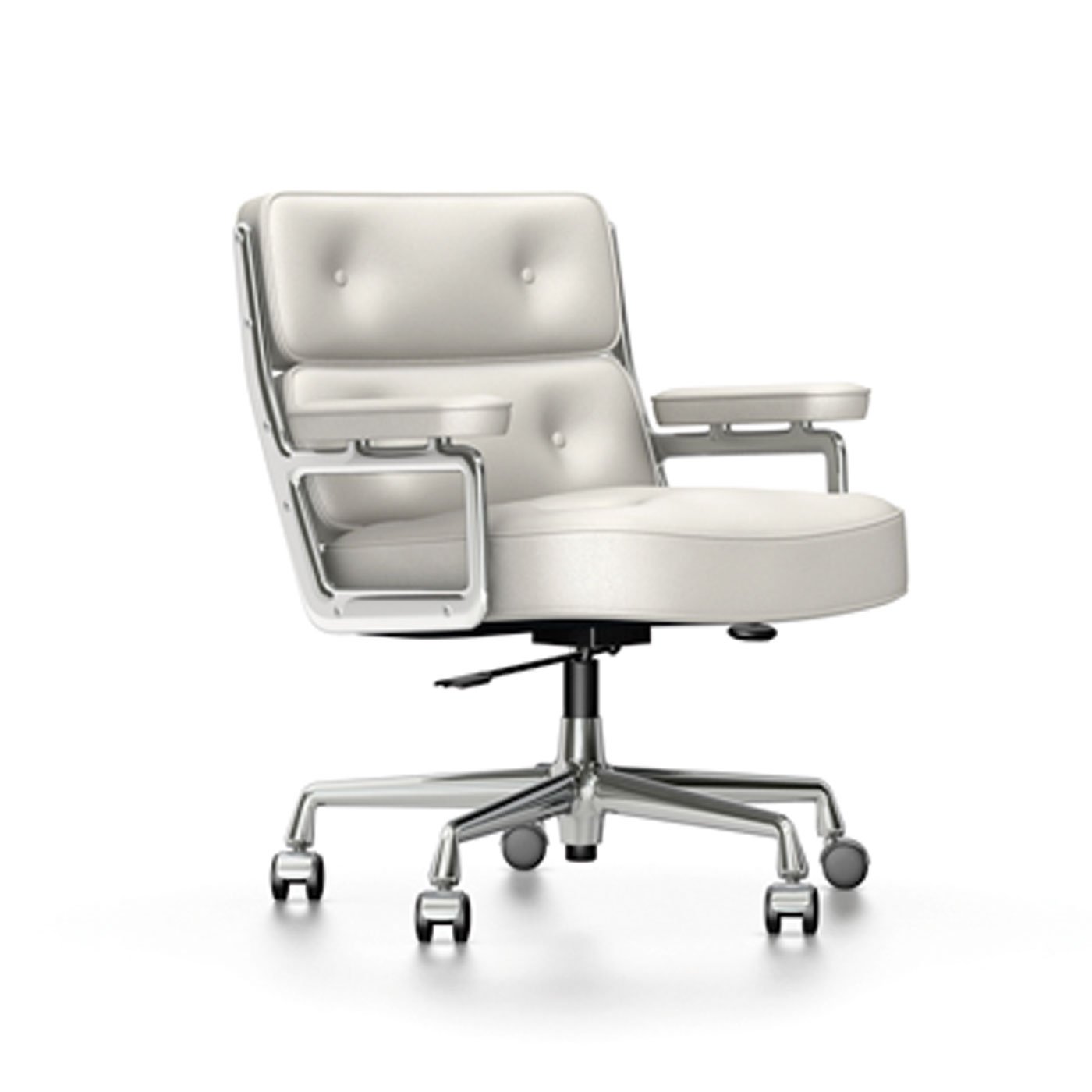 Vitra Eames Lobby Chair Es104 Snow White Leather