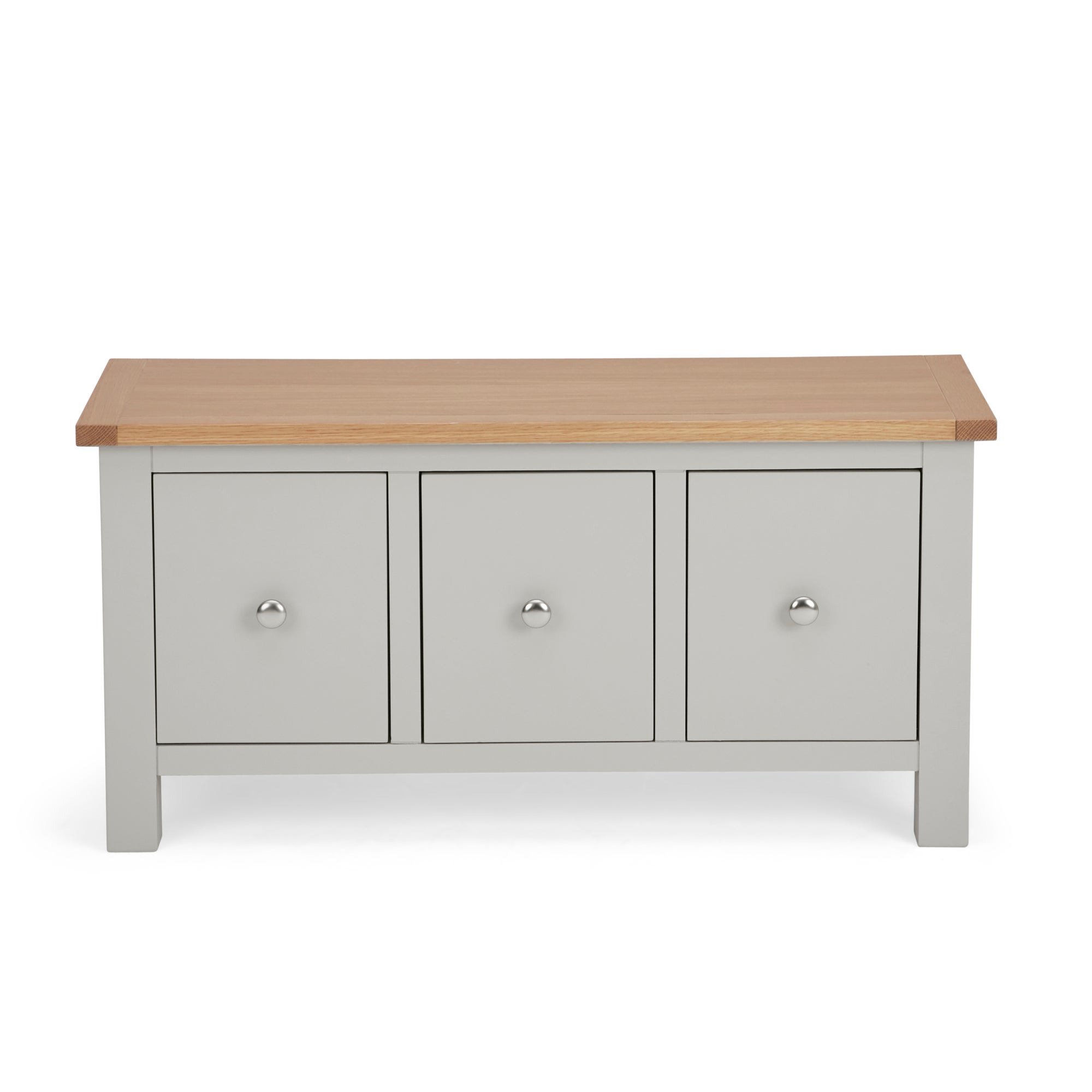 Bromley Grey Storage Bench Grey