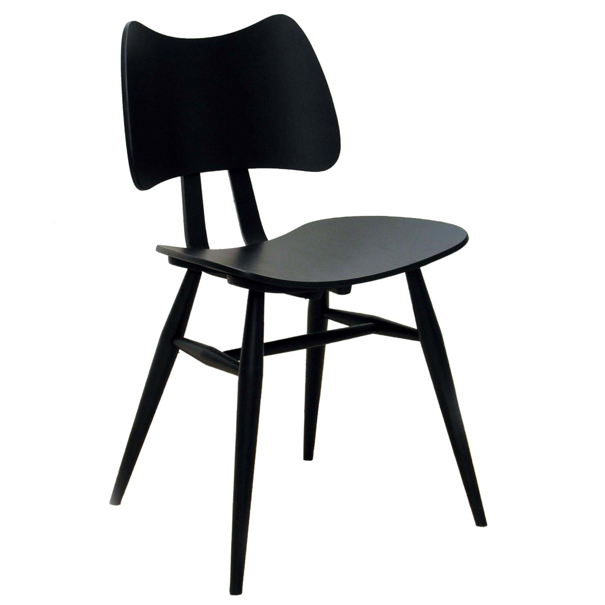 Ercol Originals Butterfly Dining Chair - Black - Ash Wood -  - Barker & Stonehouse