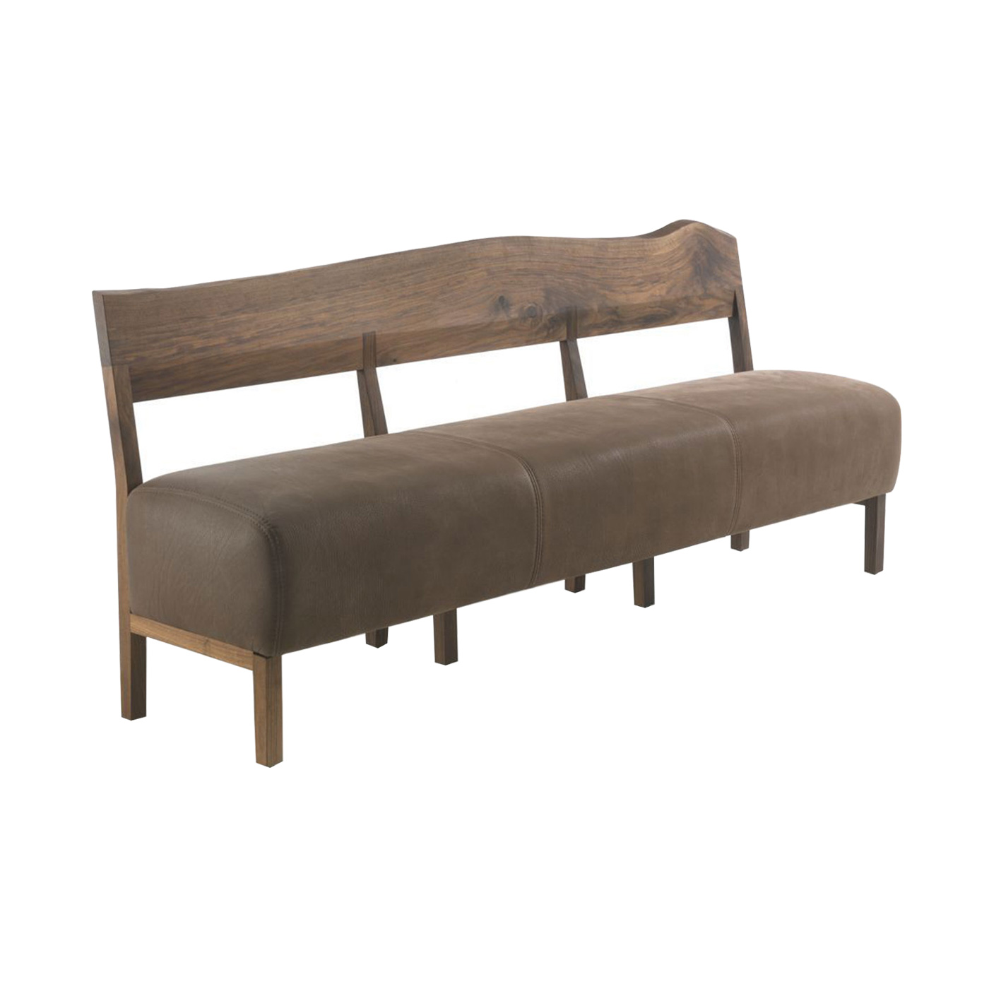 Riva 1920 Betty Bench Walnut & Utah Leather