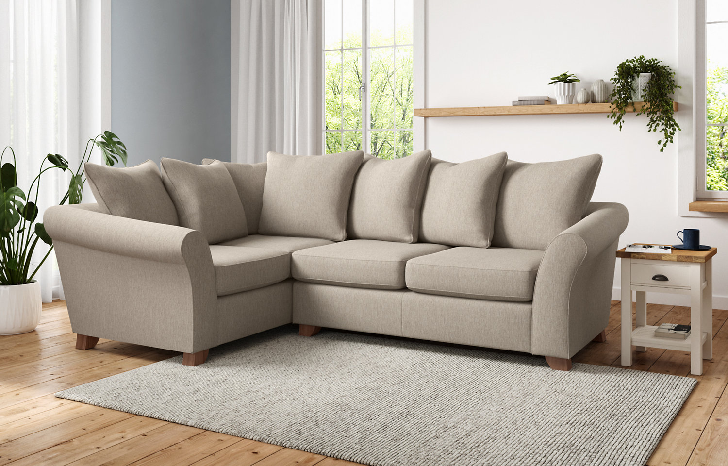 M&S Abbey Scatterback Corner Sofa (Left-Hand)