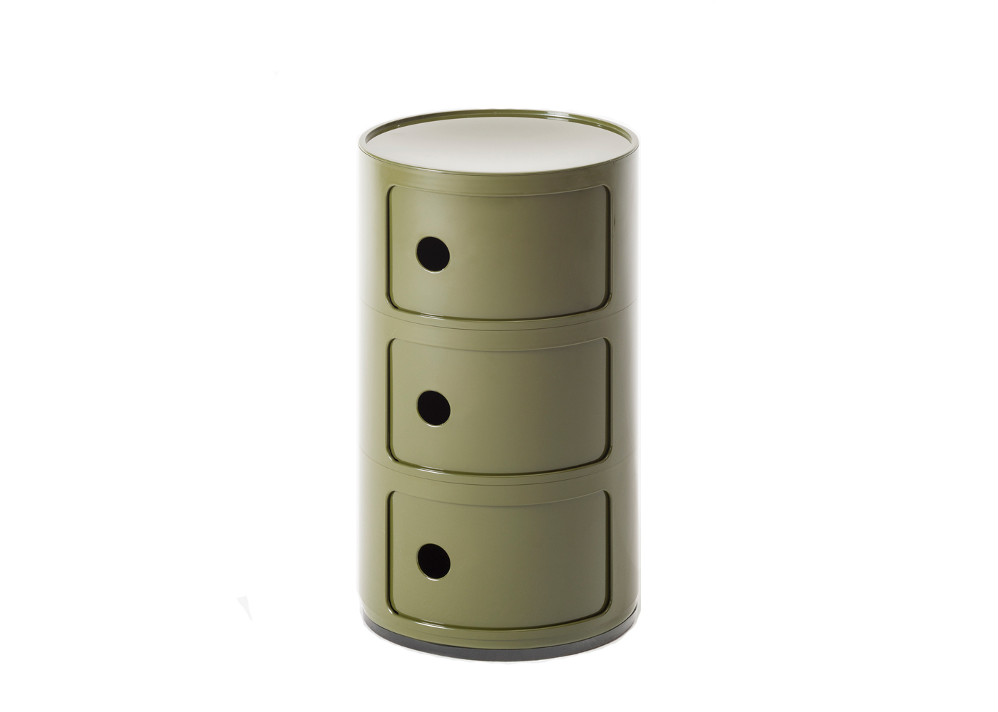Kartell Componibili Cabinet 3 Elements Matt Green
