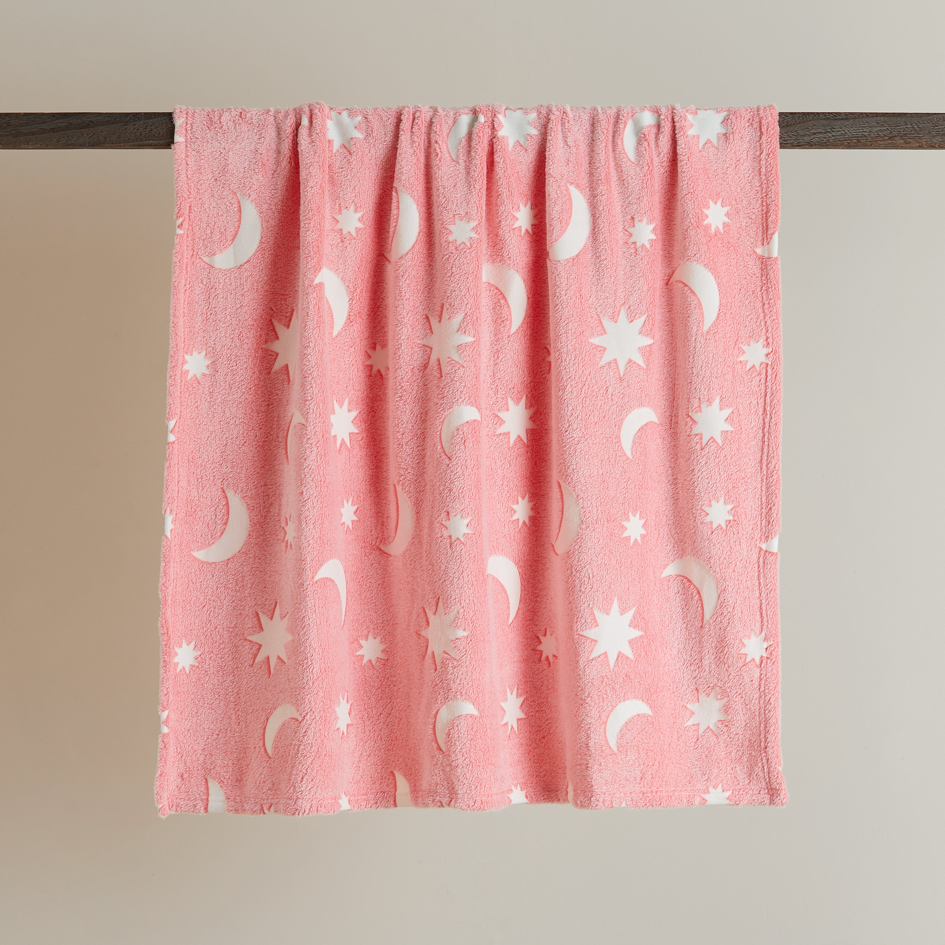Glow In The Dark Moon and Stars Coral Blanket Coral