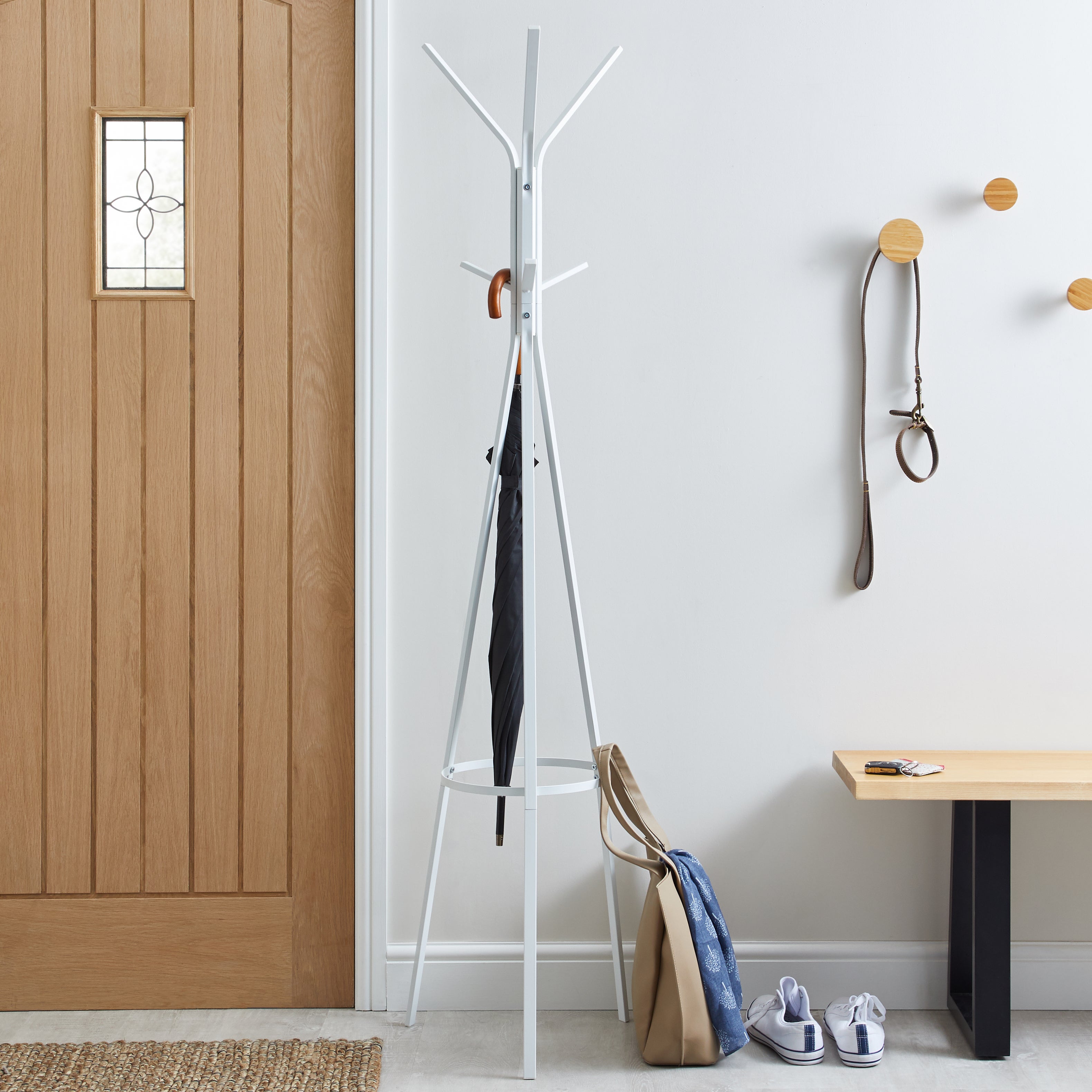 Matt Coat Stand White