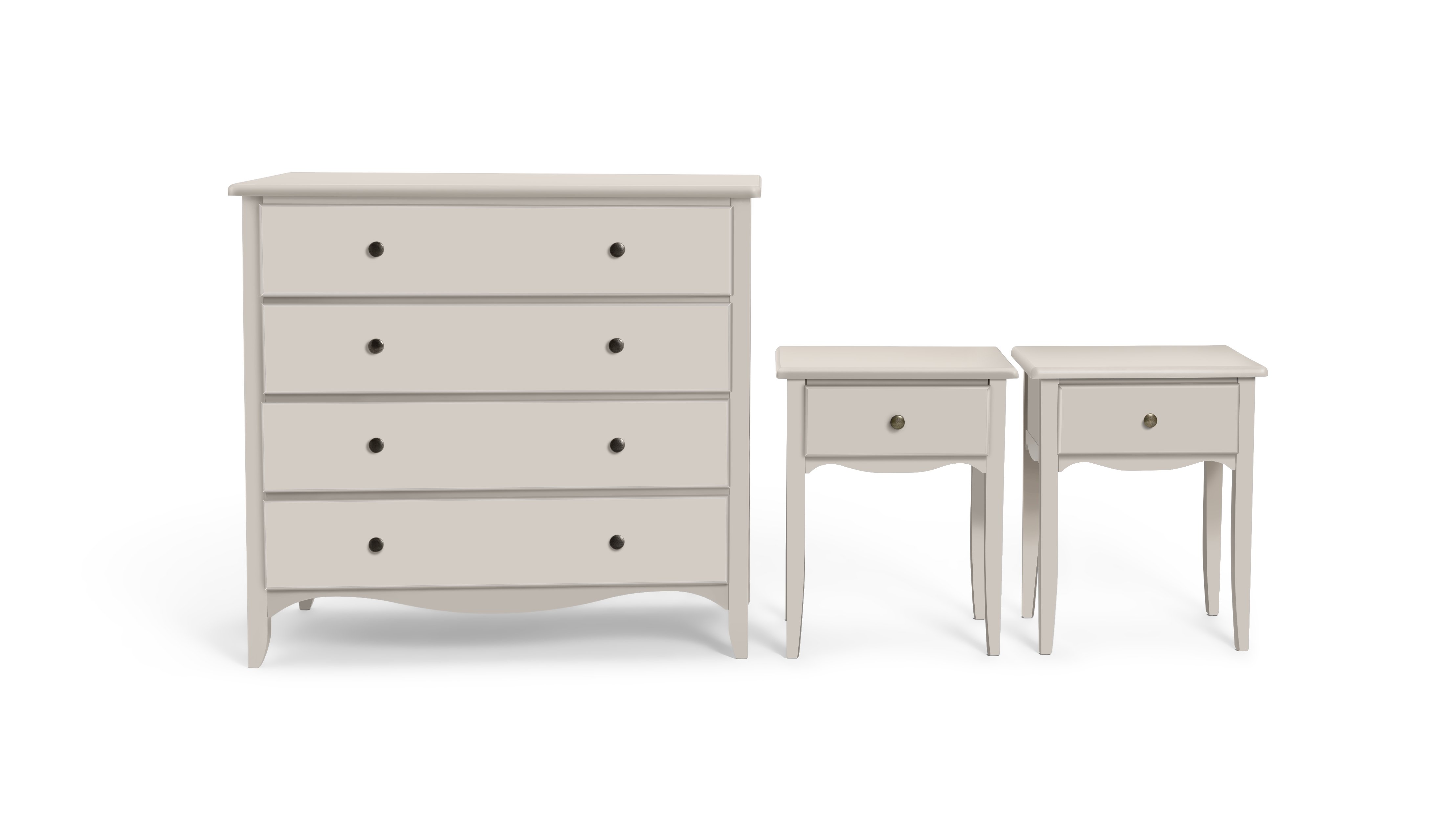 Habitat Margot 2 Bedside & 4 Drawer Chest Set - Grey