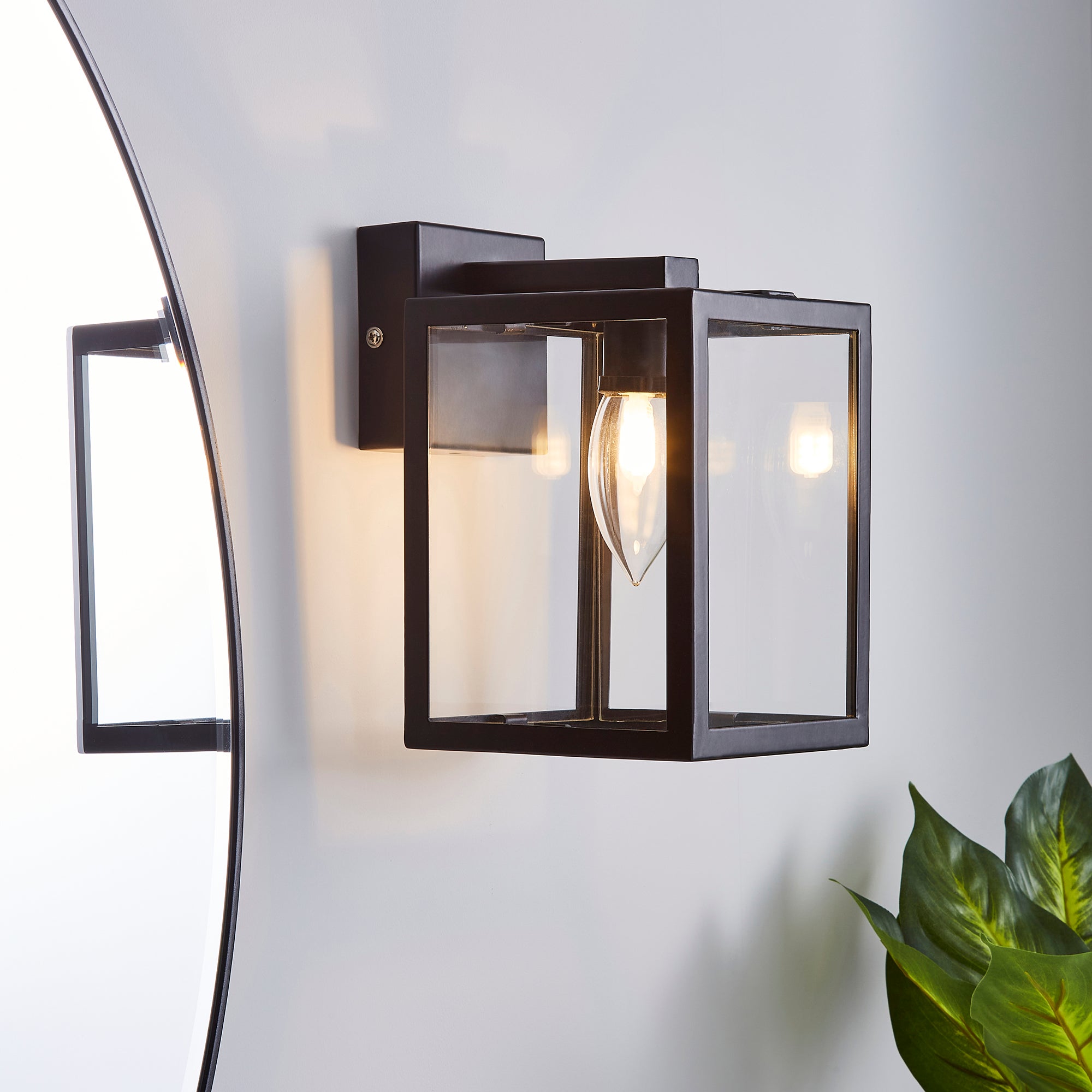 London Bathroom Wall Light Matt Black