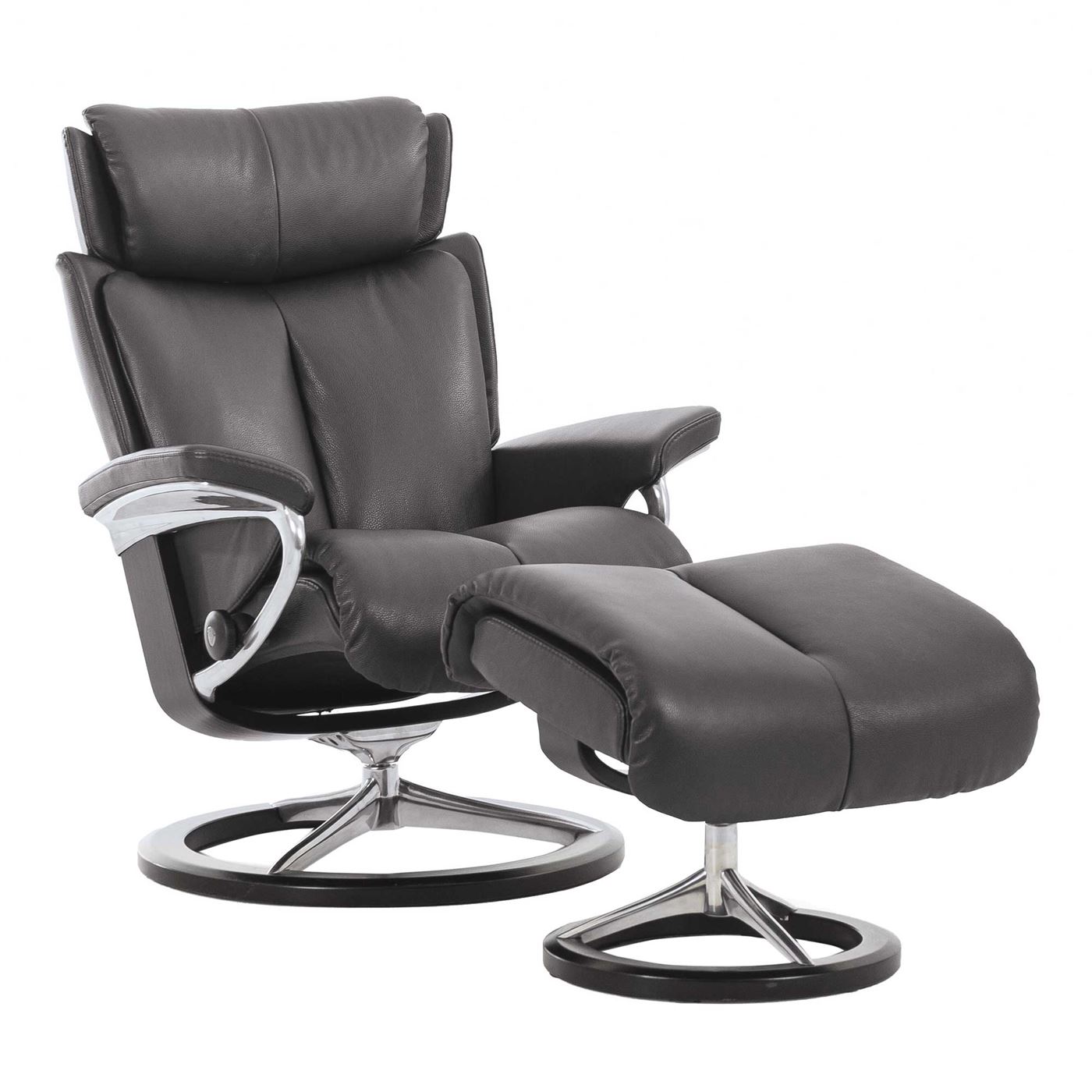 Stressless Magic Signature Chair & Stool, Choice of Leather