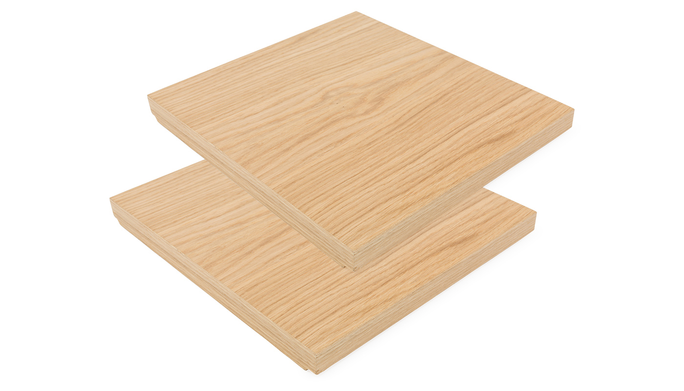 Heal's Tower Pair of Small Shelves Oak