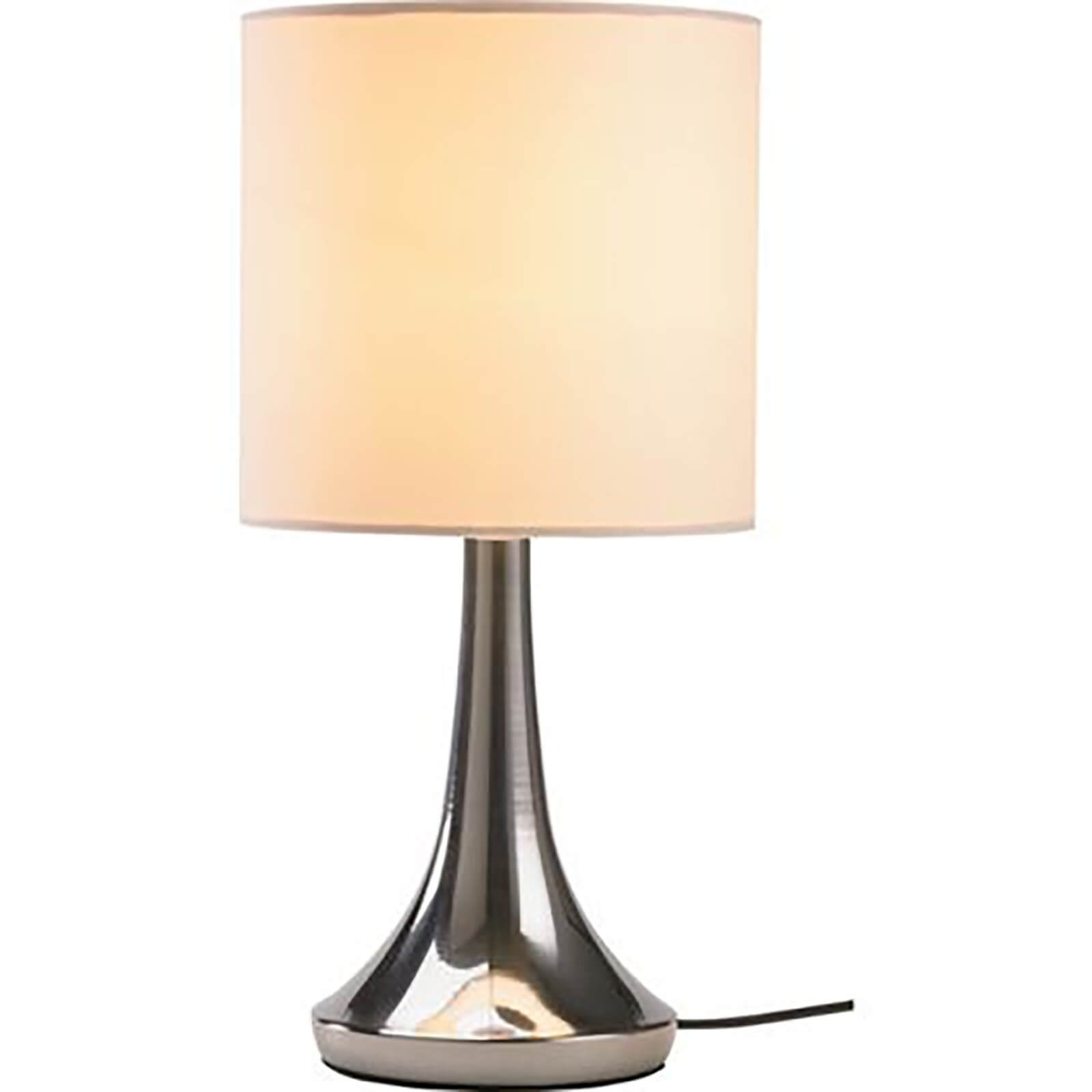 Mia Touch Table Lamp, Cream