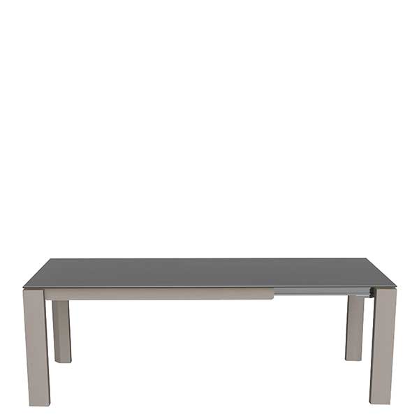 Calligaris Omnia Extending Table  Taupe Glass