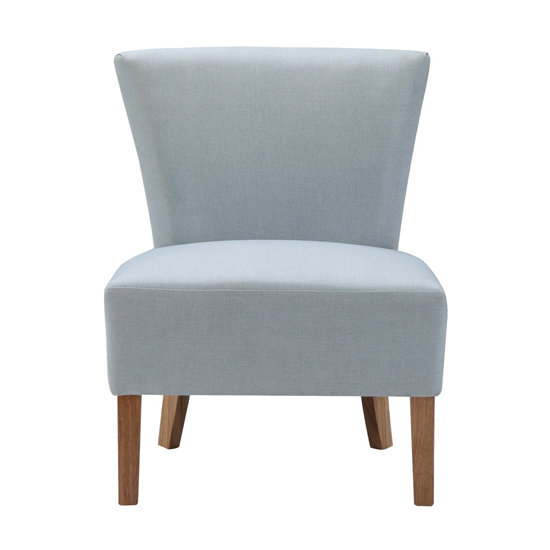 Austen Linen Lounge Chaise Chair In Duck Egg Blue