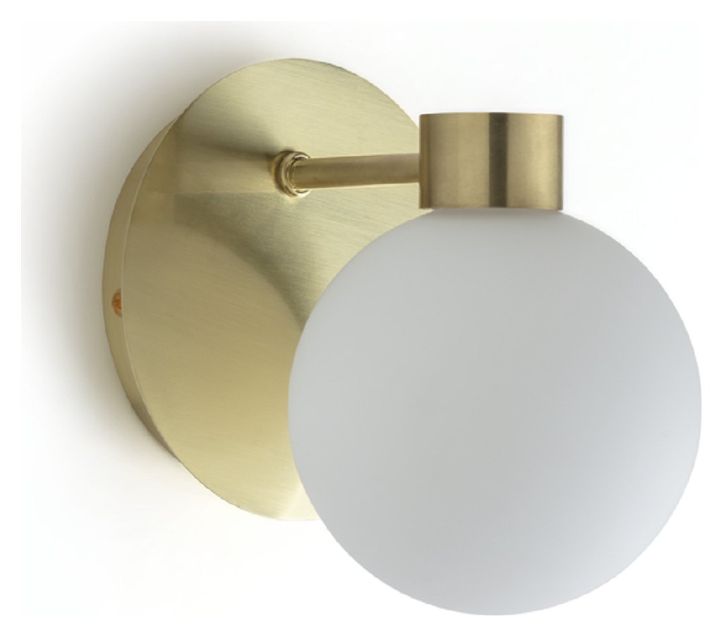 Habitat Salarino Opal Bathroom Wall Light - Brass