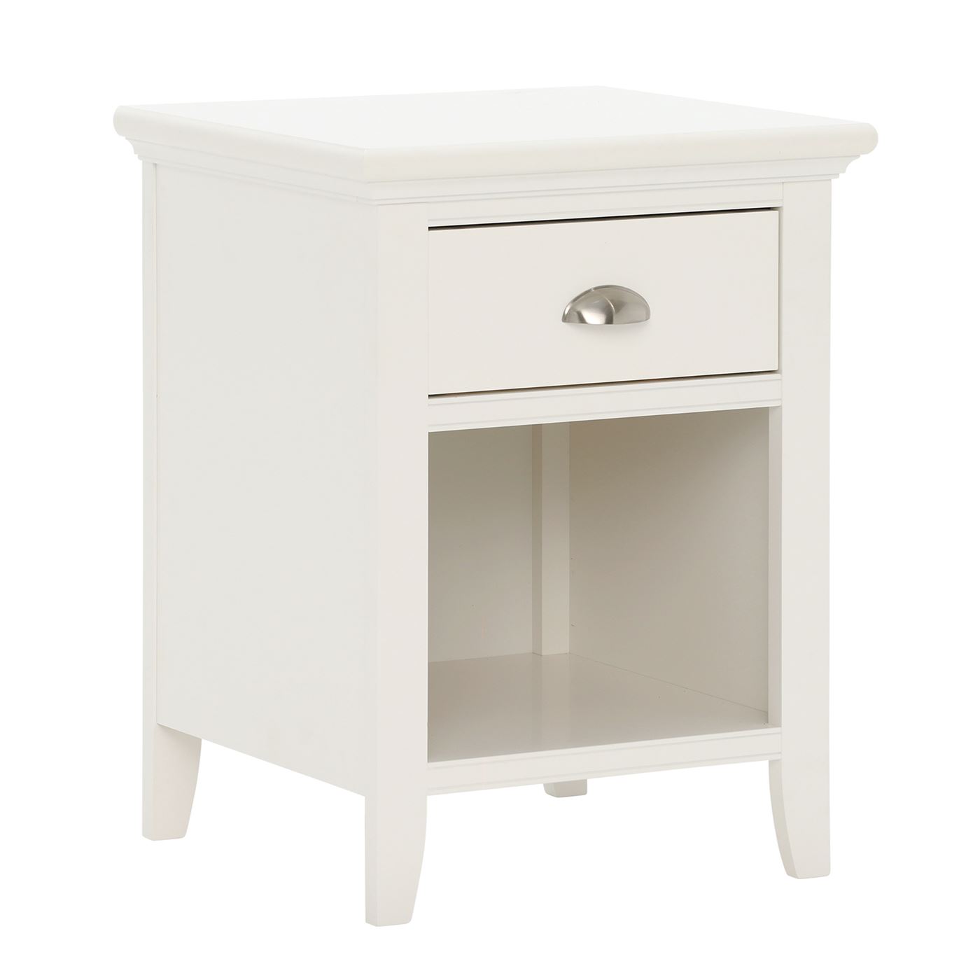 Carrington 1 Drawer Nightstand, White