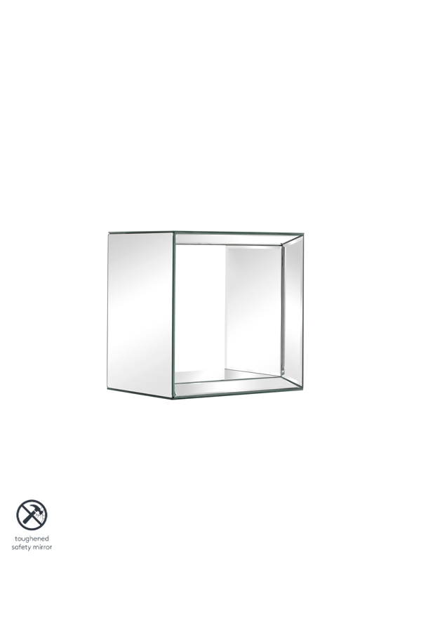 Uno - Mirrored Square Wall Shelf