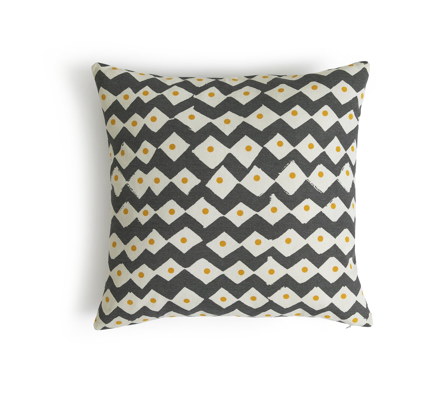 Habitat Darcy Printed Cushion - Black - 43x43cm