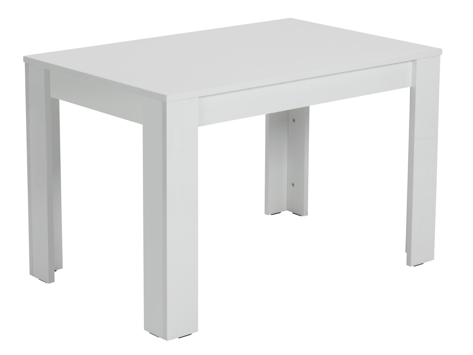 Habitat Miami Gloss 4 Seater Dining Table - White