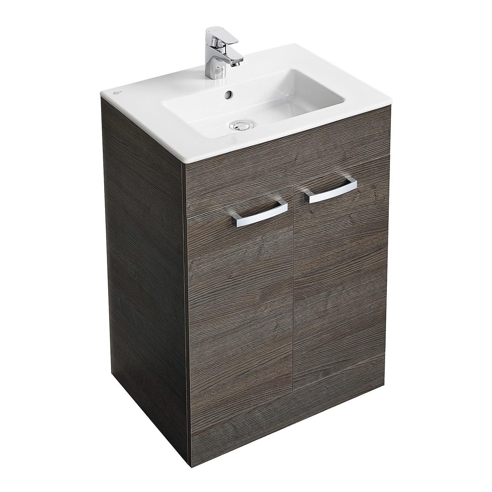 Ideal Standard Tempo 60cm Freestanding Vanity Unit Pack - Lava Grey
