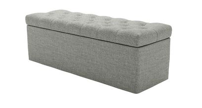 Valentin Storage Bench in Grey Marl Highland Tweed