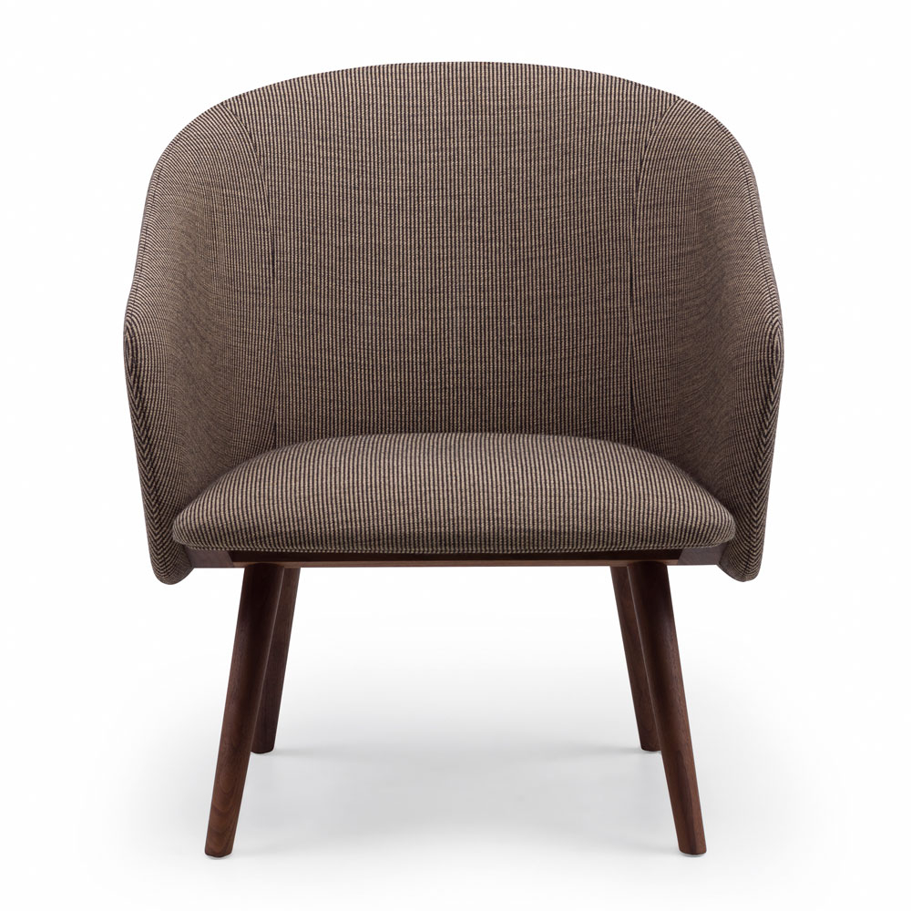 De La Espada Saia Lounge Chair Danish Oiled Walnut and Fuse 351