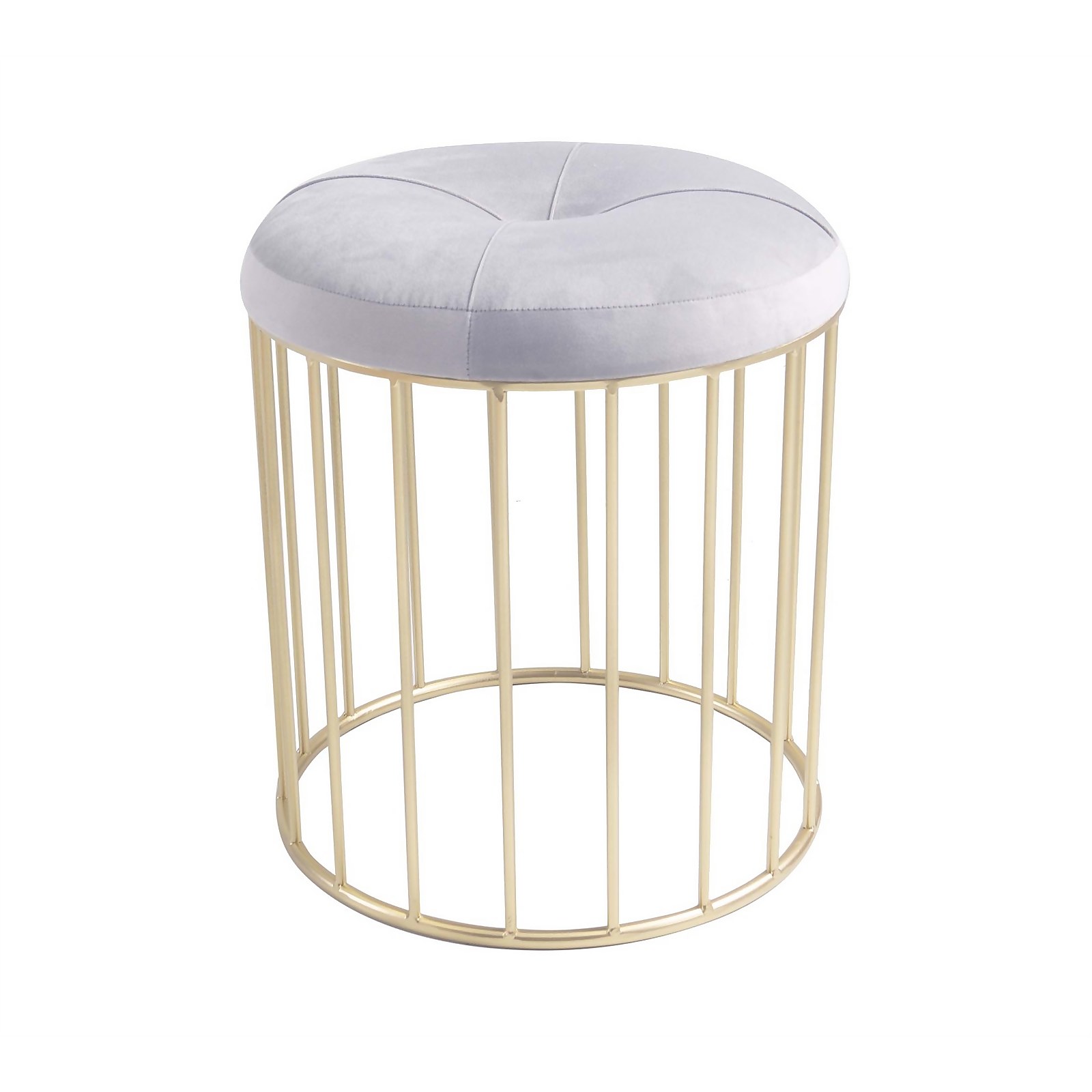 Viola Large Velvet Stool